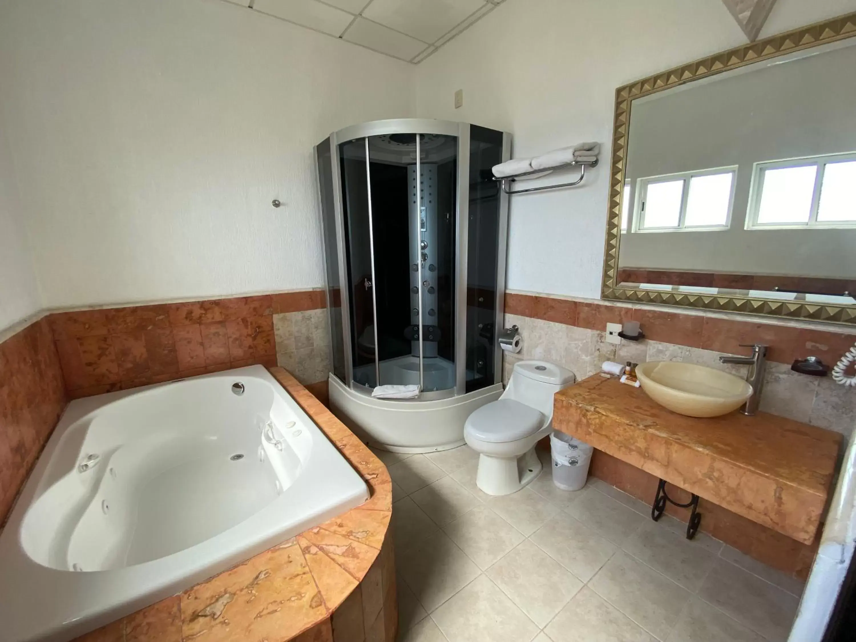 Hot Tub, Bathroom in Hotel Palacio Maya