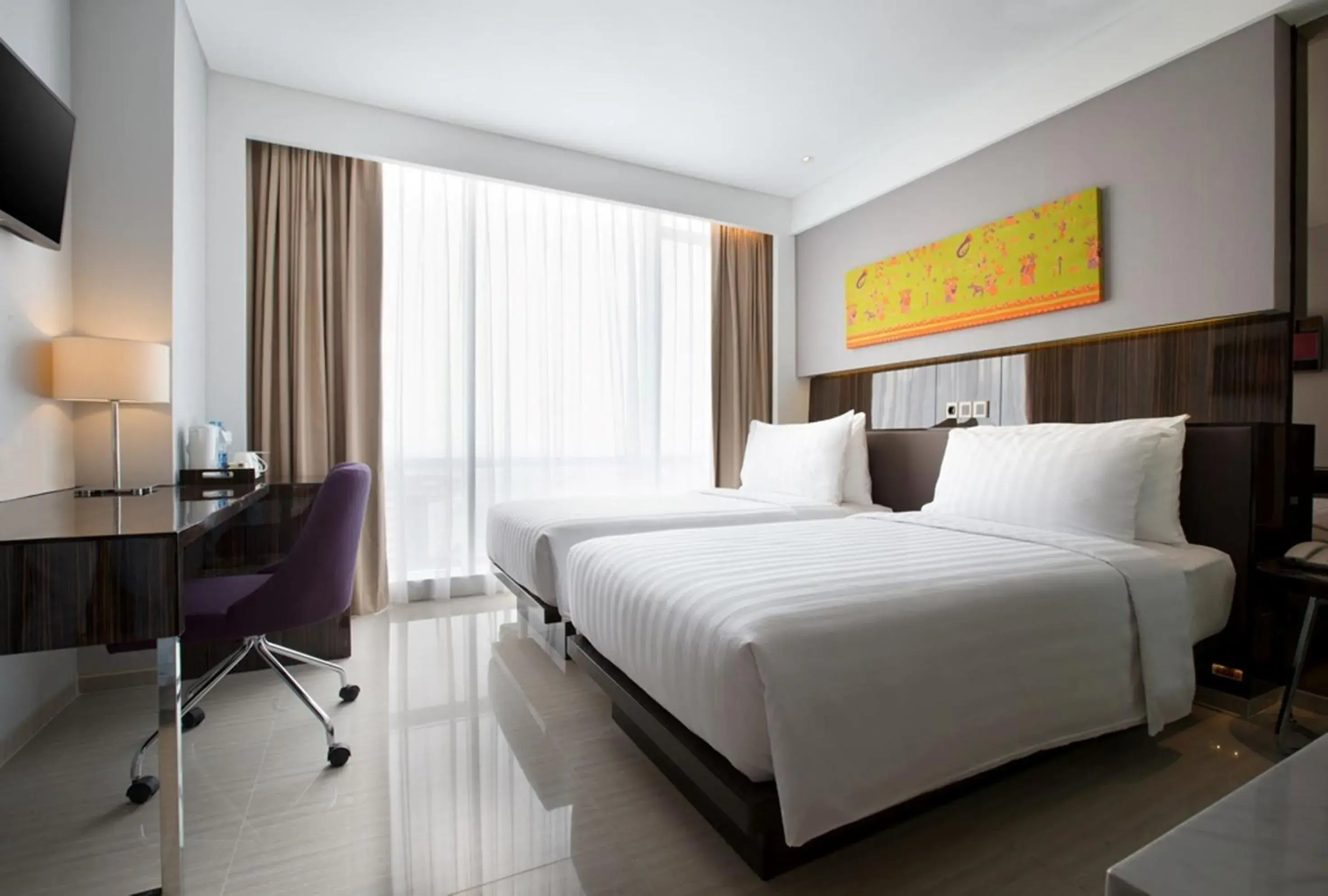 Bed in Hotel Santika Premiere Hayam Wuruk Jakarta