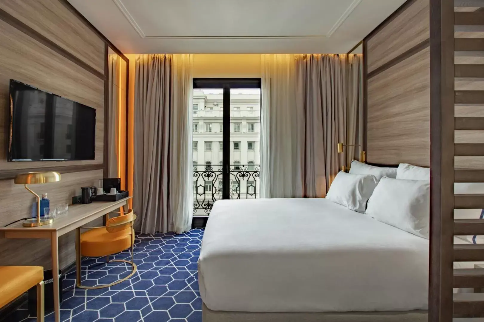Bed in Pestana CR7 Gran Vía Madrid Bed in Pestana CR7 Gran Vía Madrid
