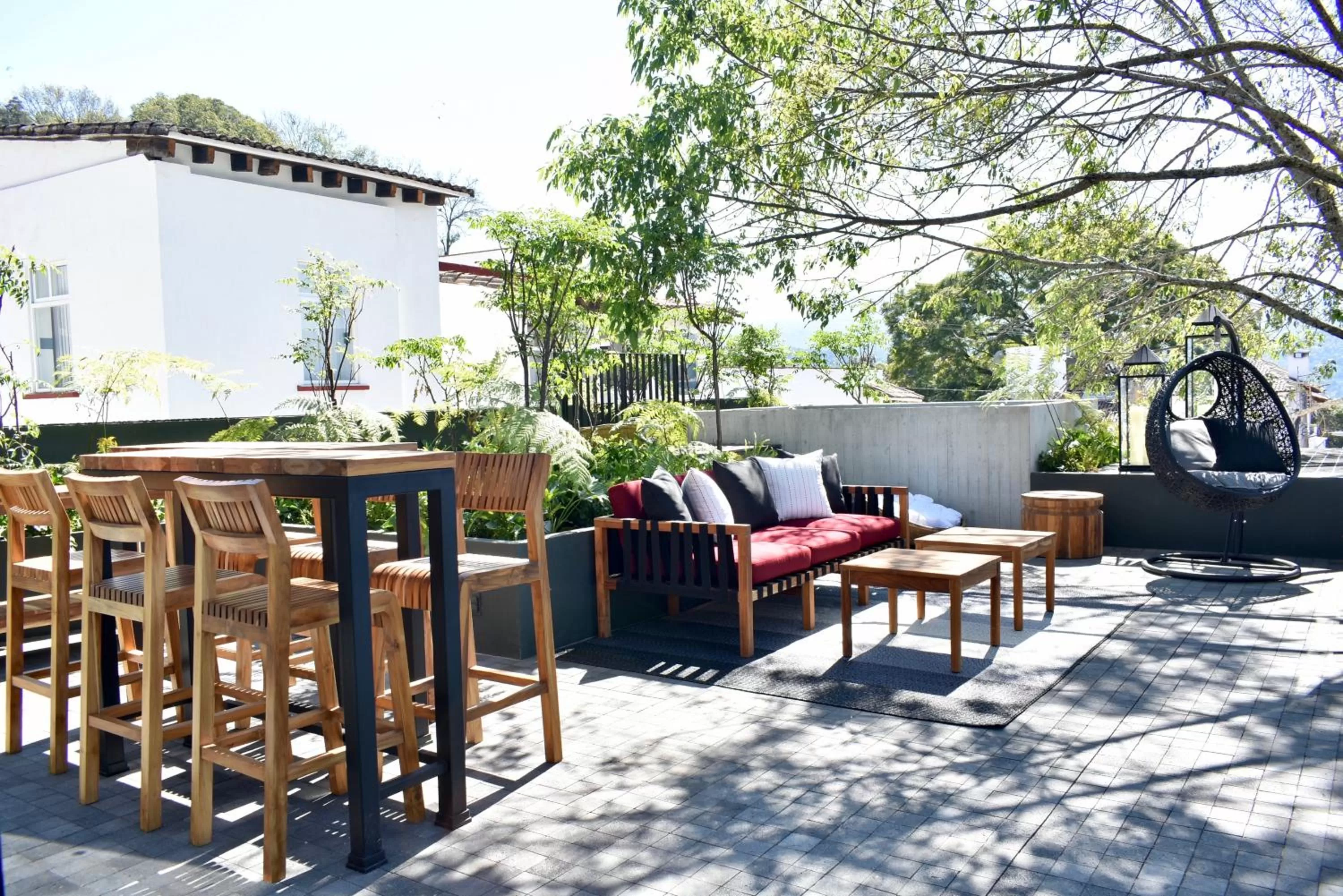 Seating area in La Casa Rodavento