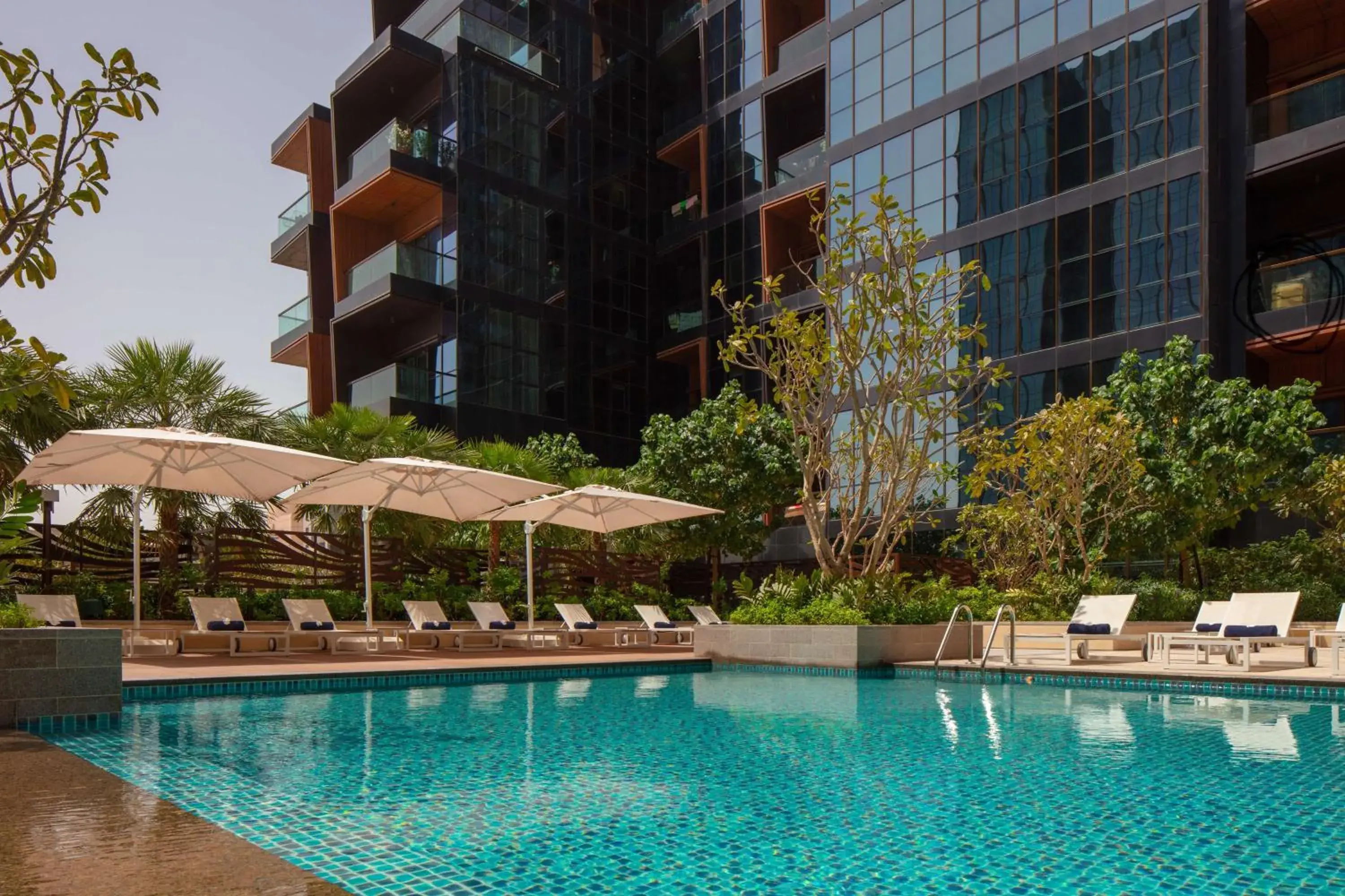 Pool view, Swimming Pool in DoubleTree by Hilton Dubai M Square Hotel & Residences
