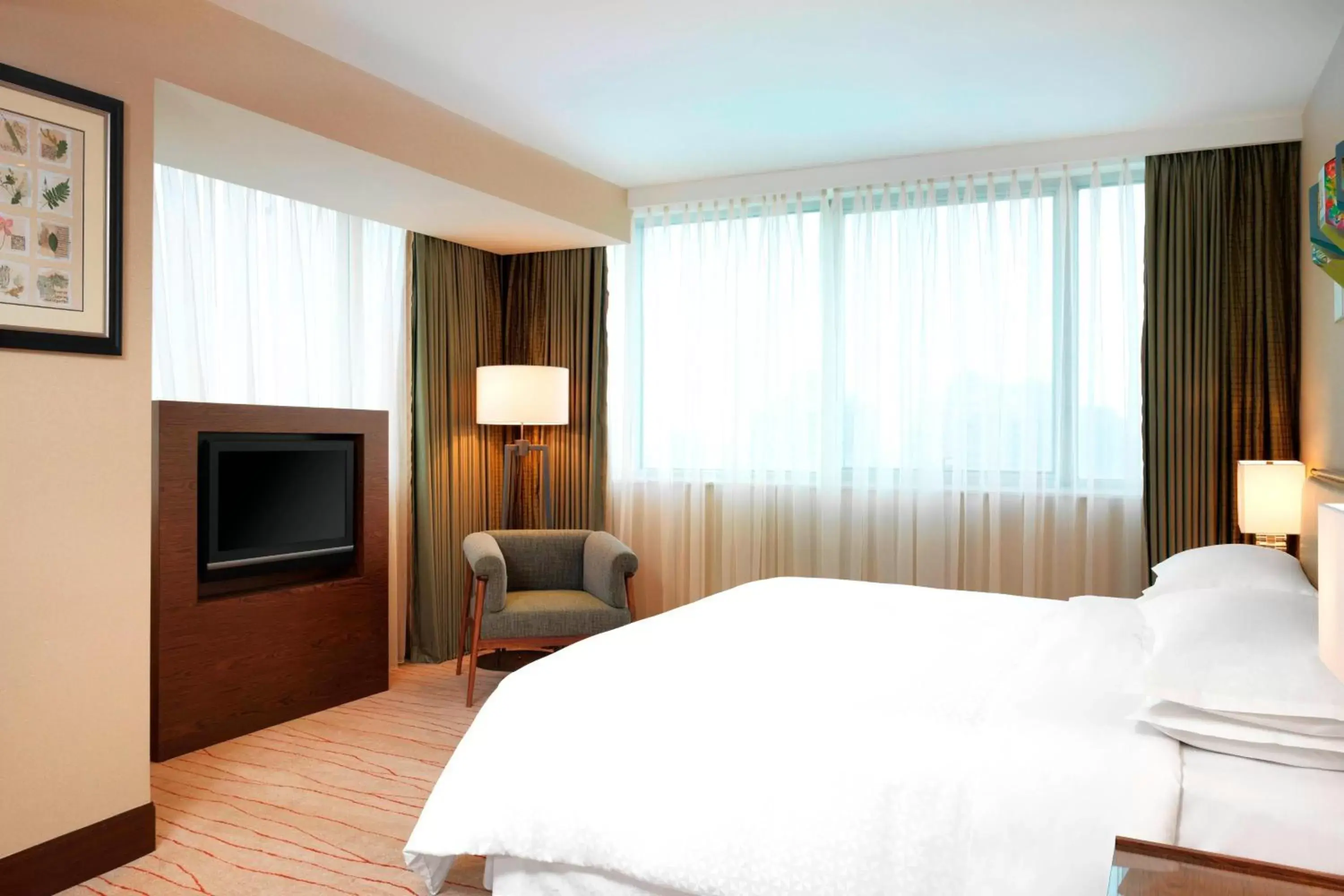 Bedroom, Bed in Four Points by Sheraton Shanghai, Daning