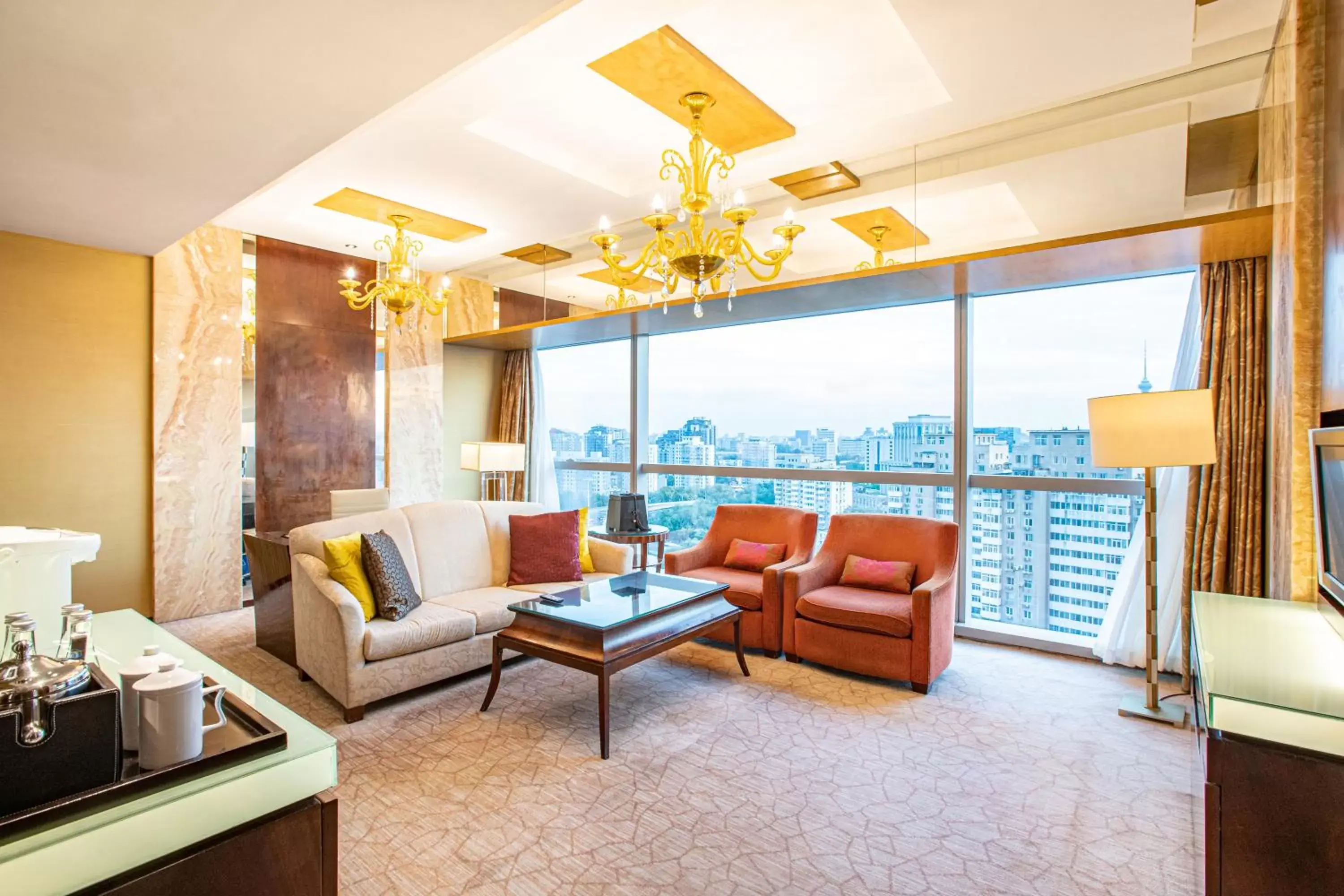 Living room, Seating Area in Shangri-La Beijing