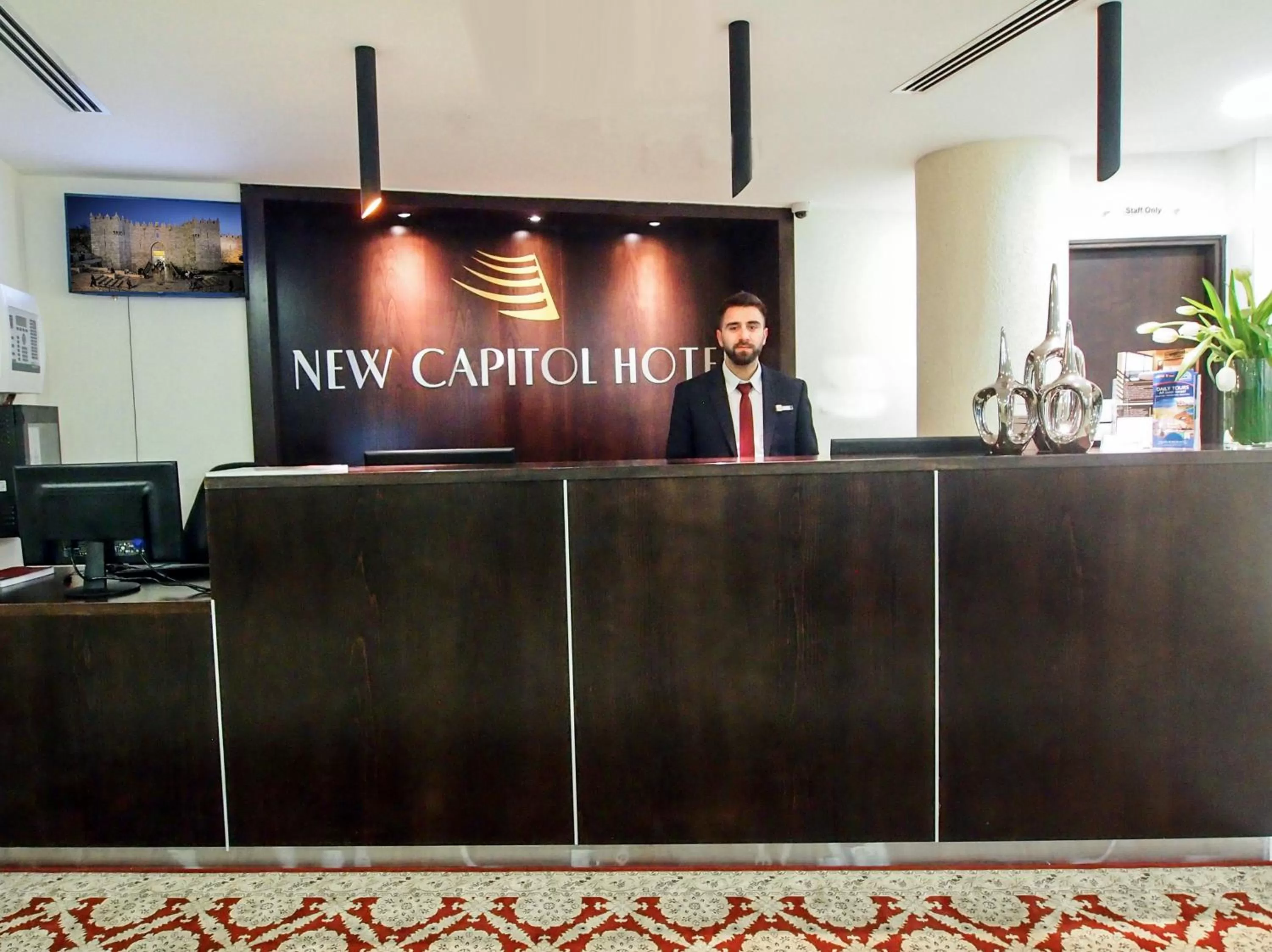 Lobby or reception in New Capitol Hotel - Jerusalem