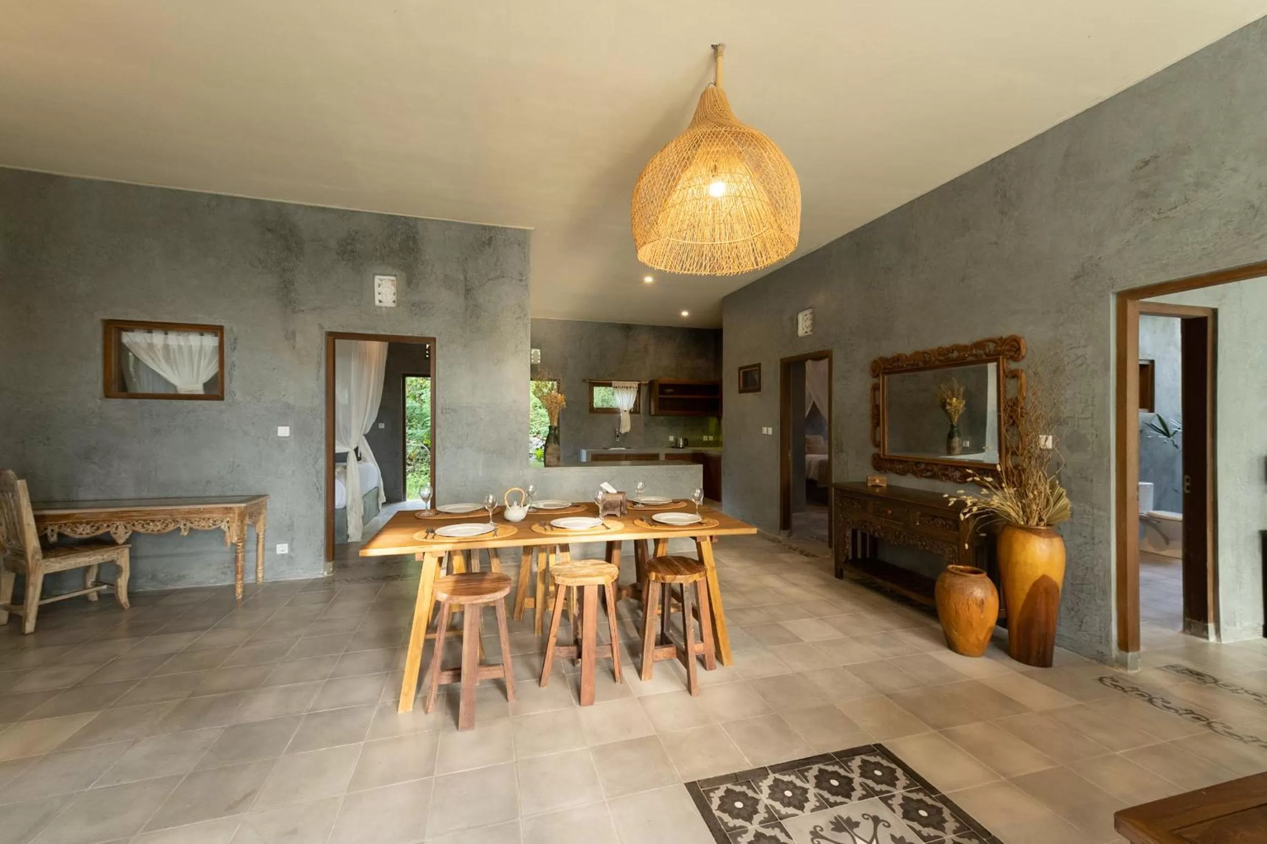 Dining area in Tanah Damai Hotel