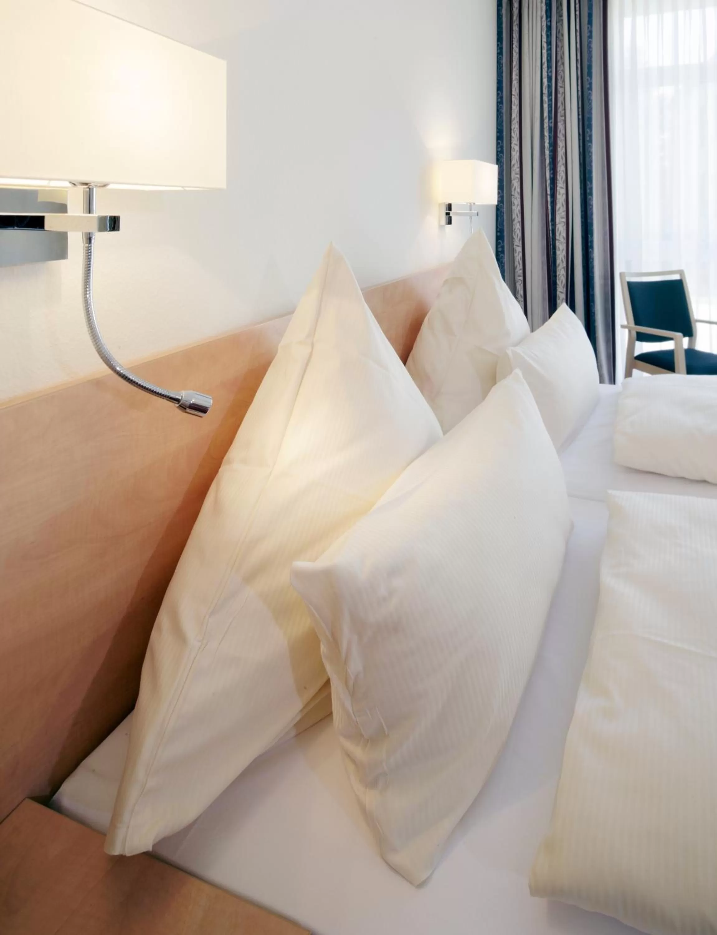 Decorative detail, Bed in Hotel Löwengarten