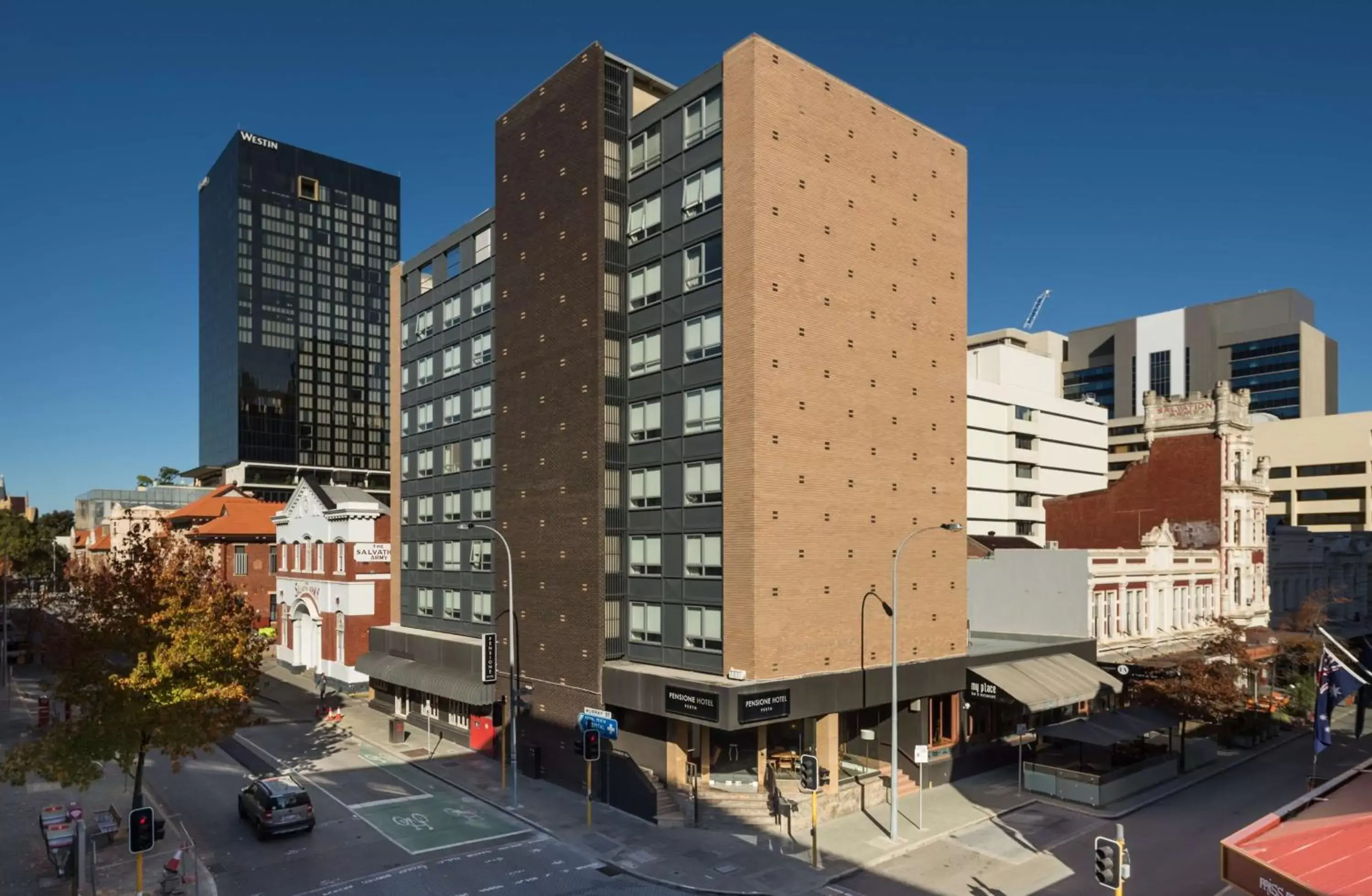 Property Building in Pensione Hotel Perth