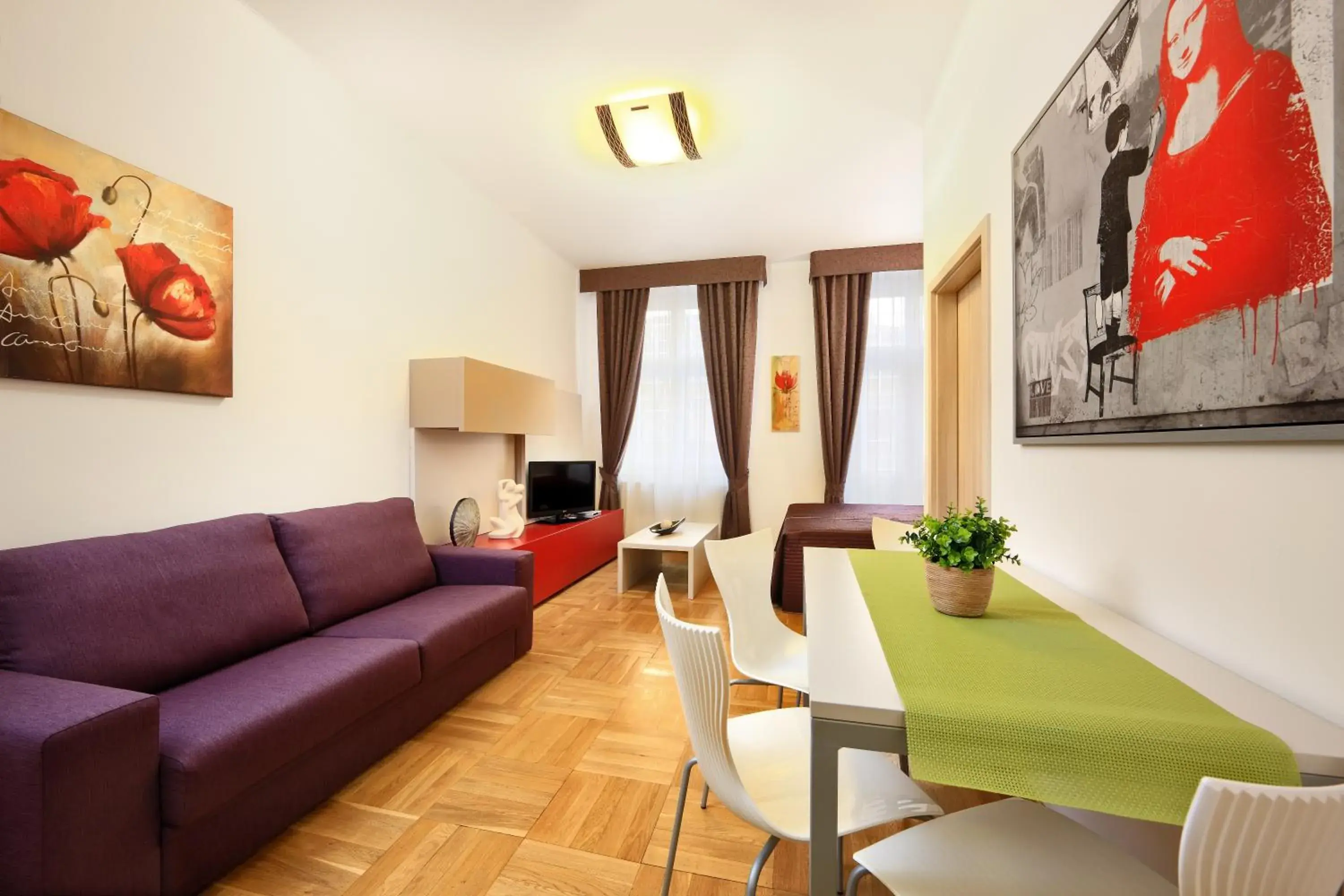 Living room, Dining Area in Salvator Superior Apartments