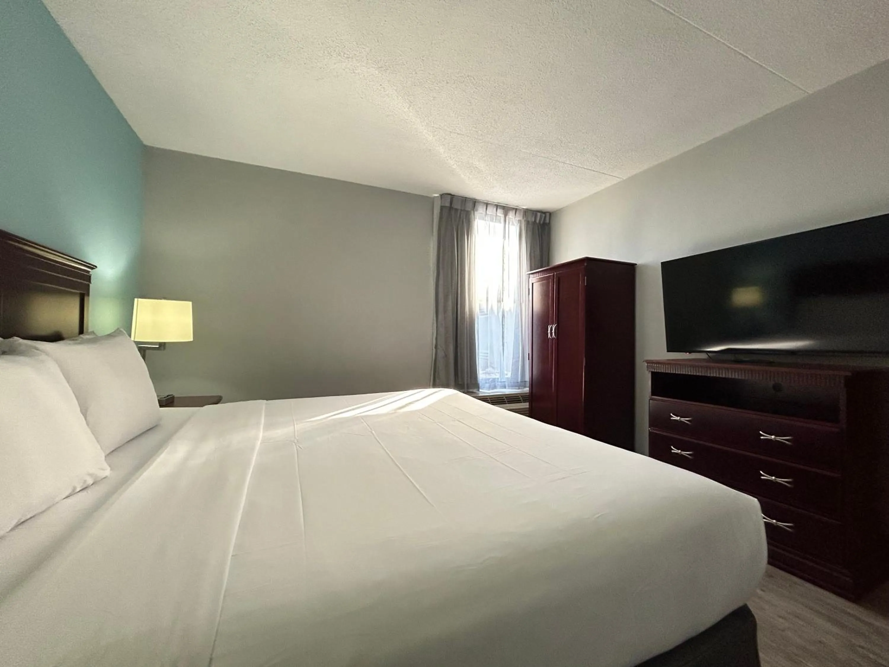 Bed in Clarion Inn & Suites Grand Rapids Airport