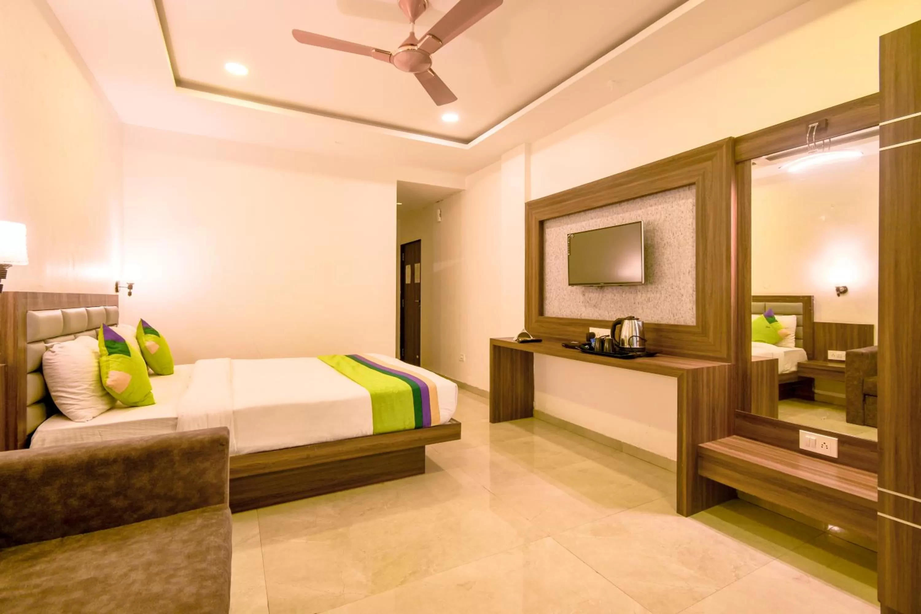 Bedroom, Bed in Treebo Prince Palace