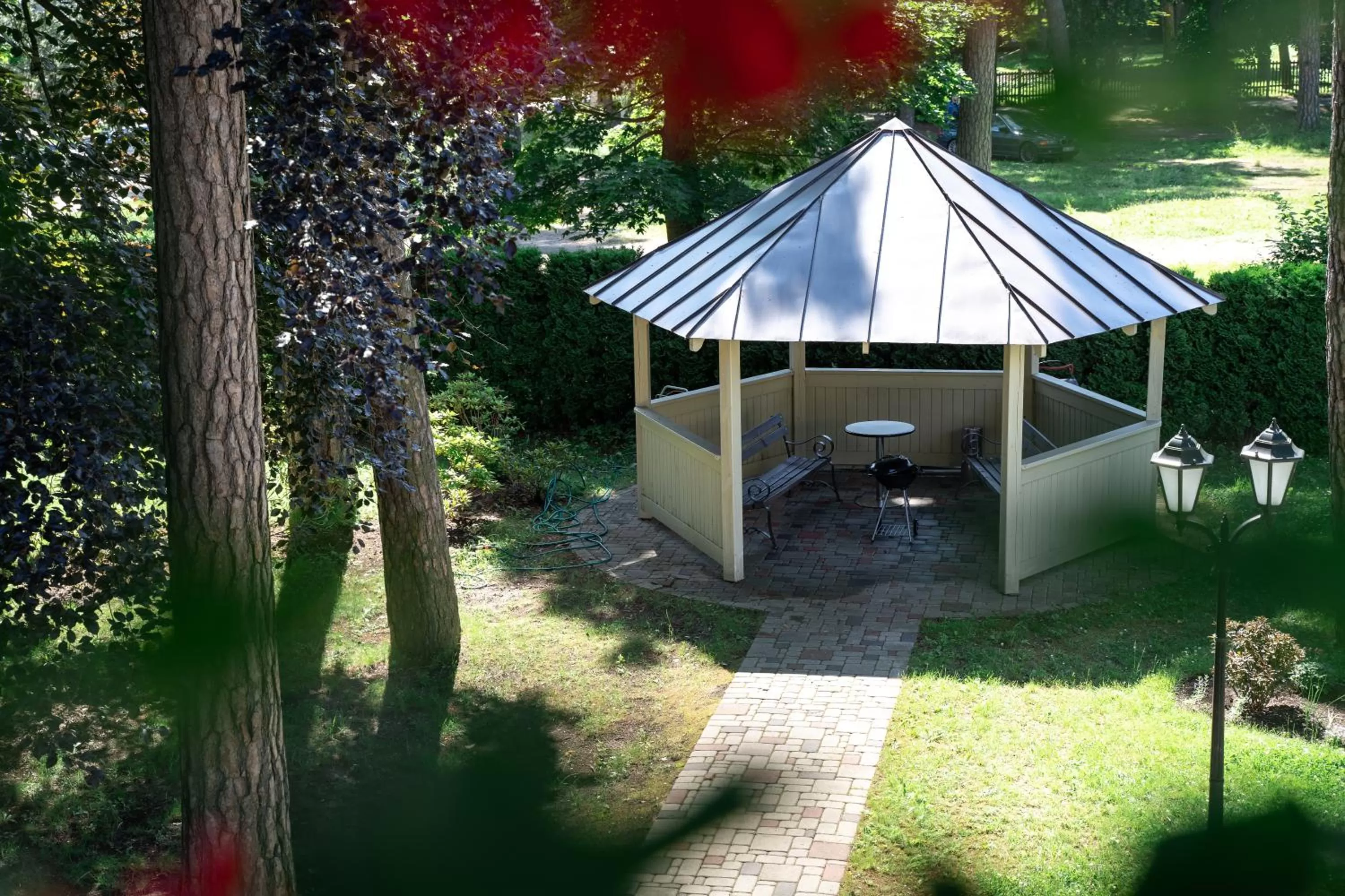 Patio in Wooden Villa APARTMENTS