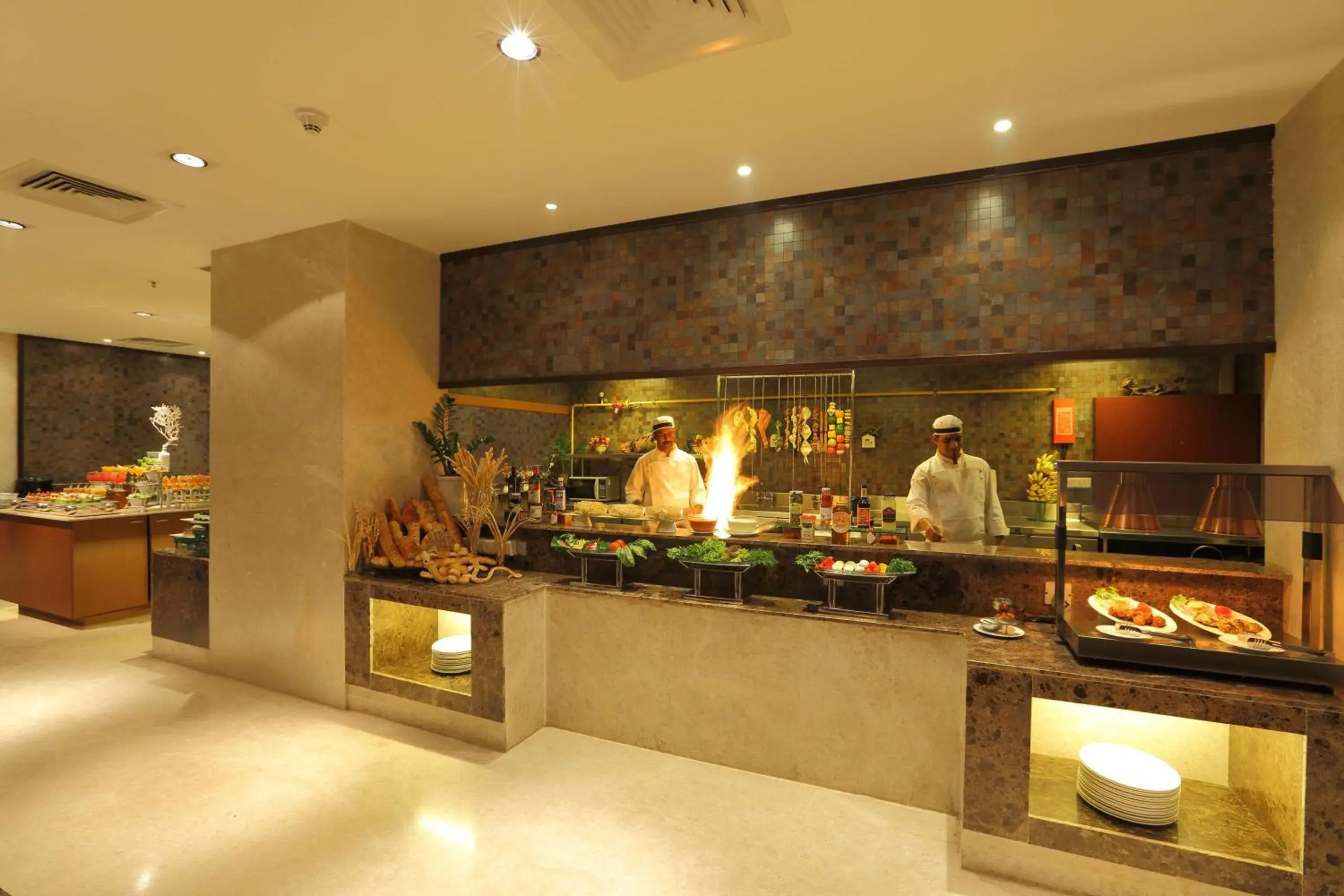 Restaurant/places to eat, Kitchen/Kitchenette in Country Inn Mysore