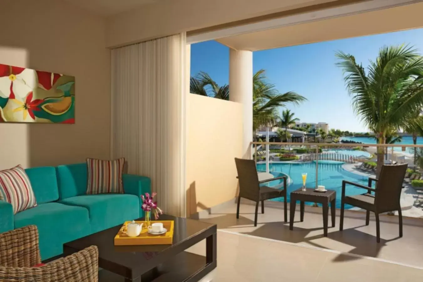 Patio in Dreams Jade Resort & Spa - All Inclusive