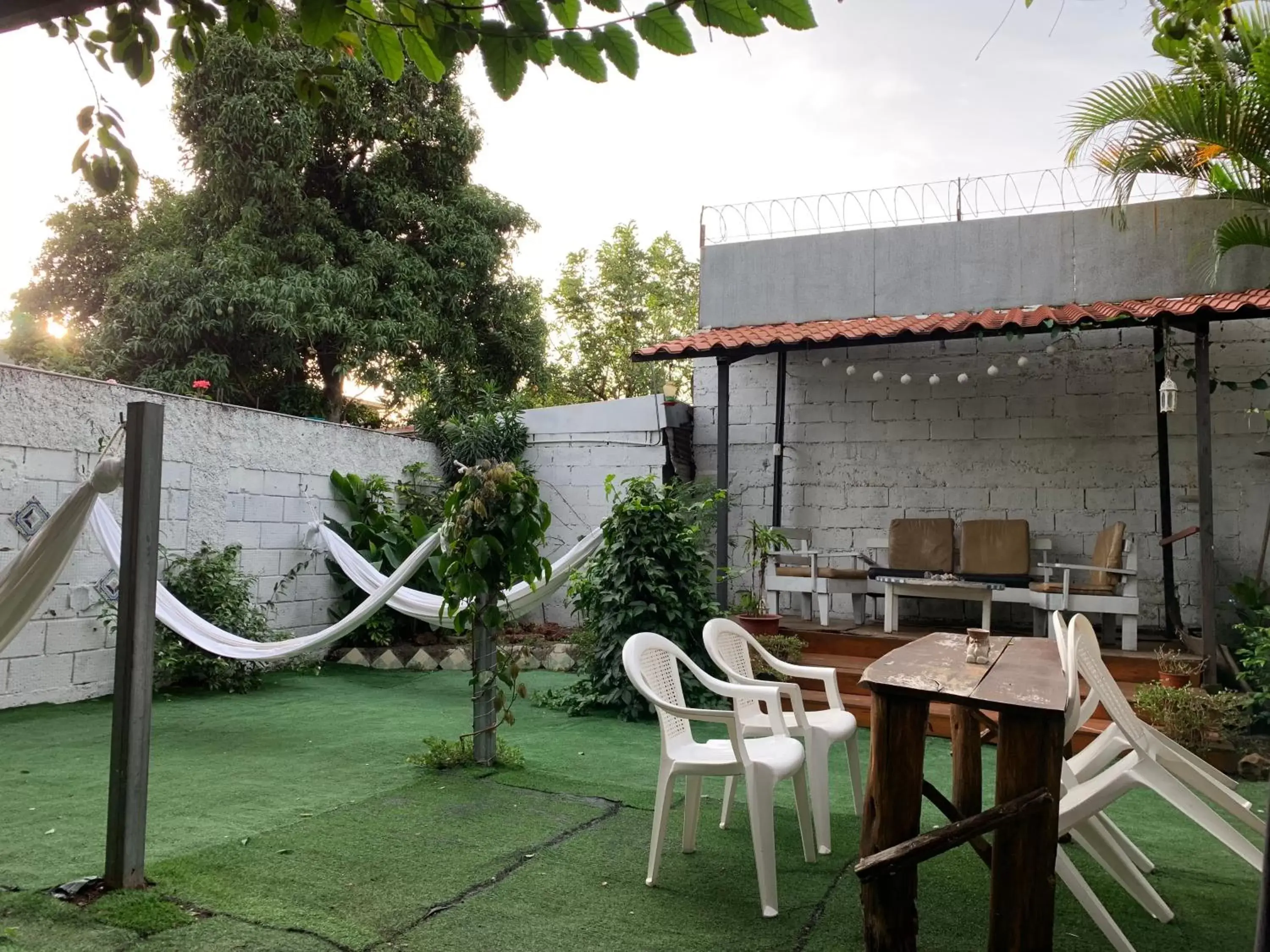 Patio in Hotel Cortez Azul