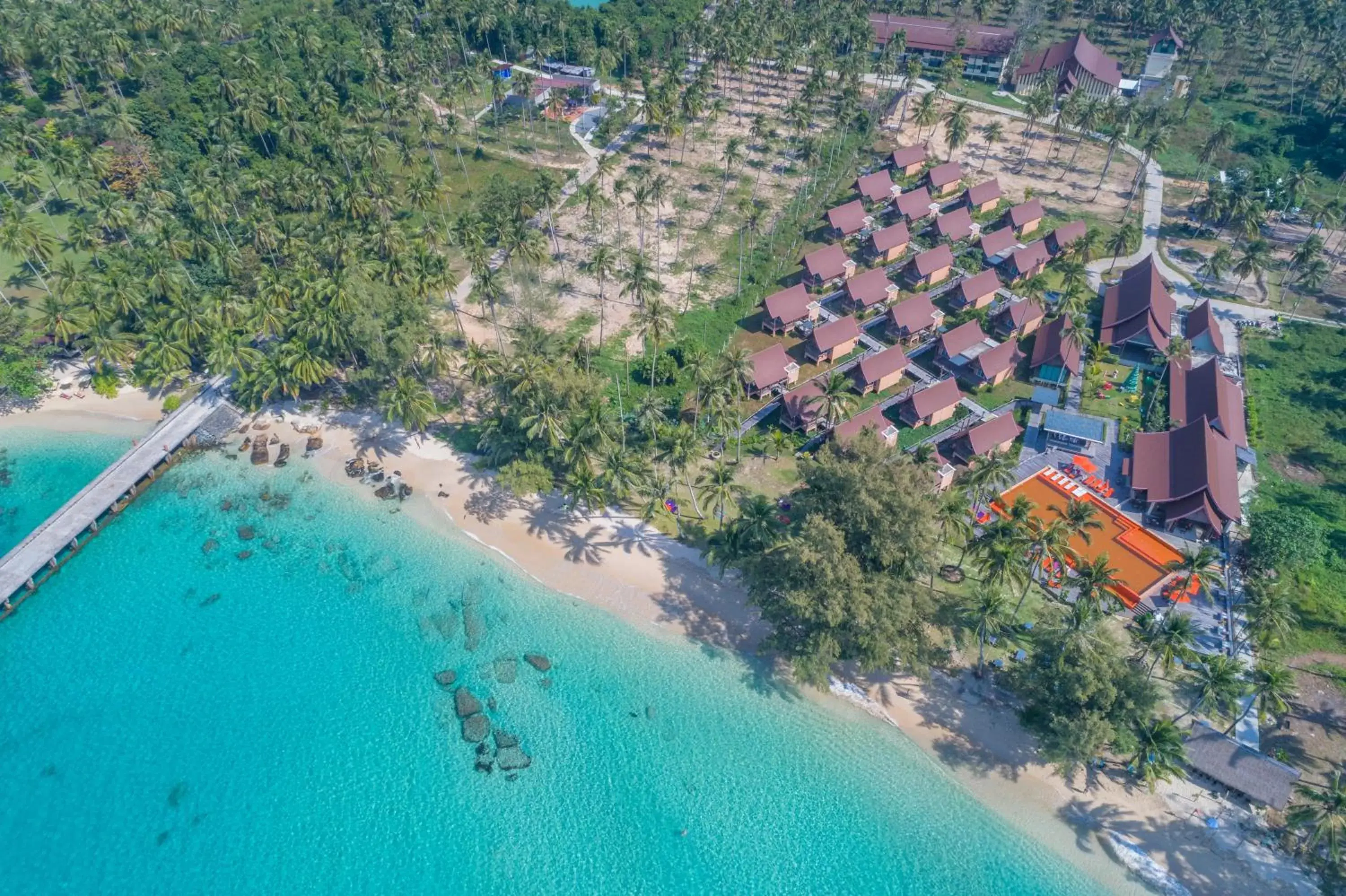 Natural landscape, Bird's-eye View in Koh Kood Paradise Beach