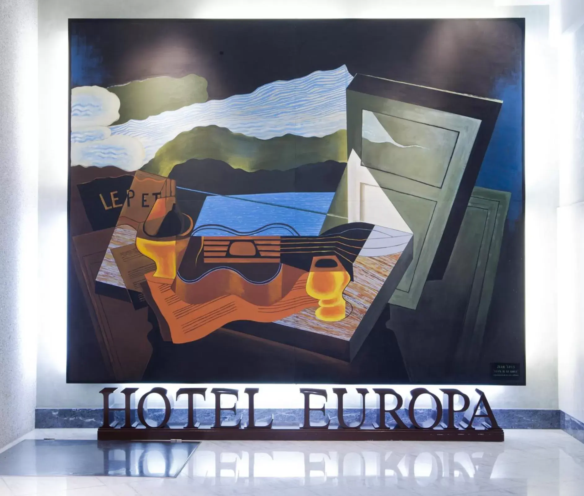 Lobby or reception, Property Logo/Sign in Hotel Europa