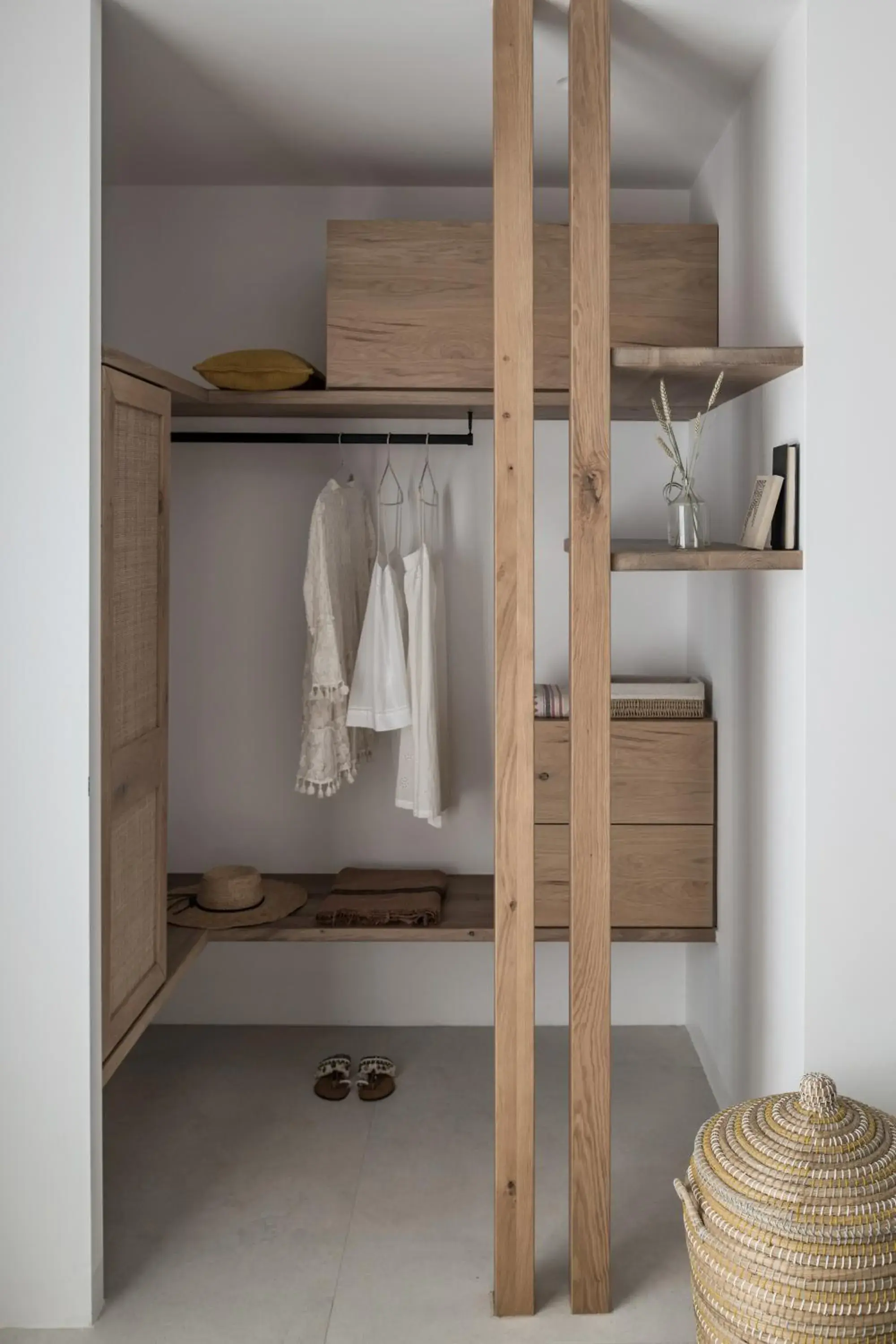 wardrobe, Bathroom in A Hotel Mykonos