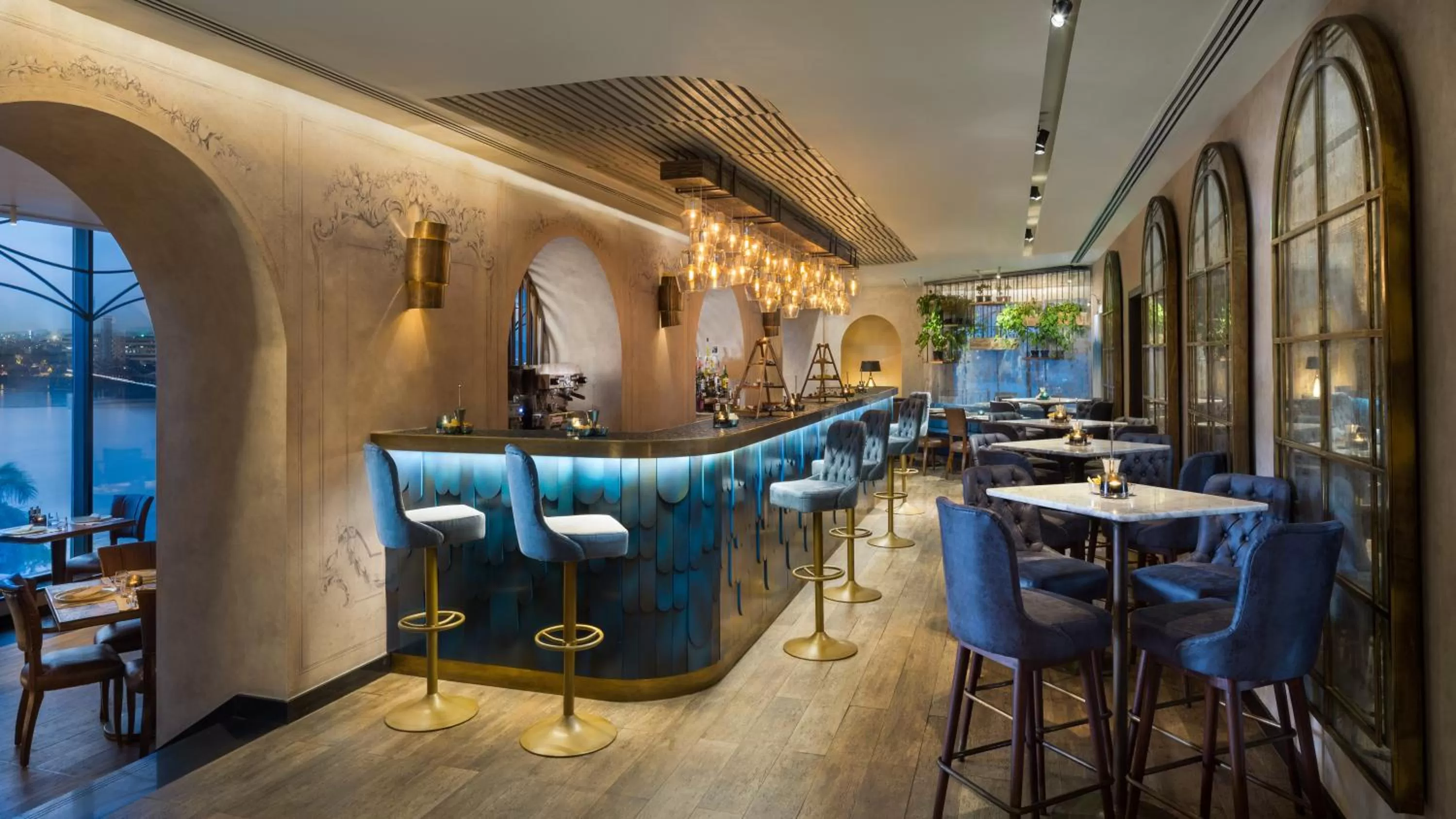 Lounge or bar in Fairmont Nile City