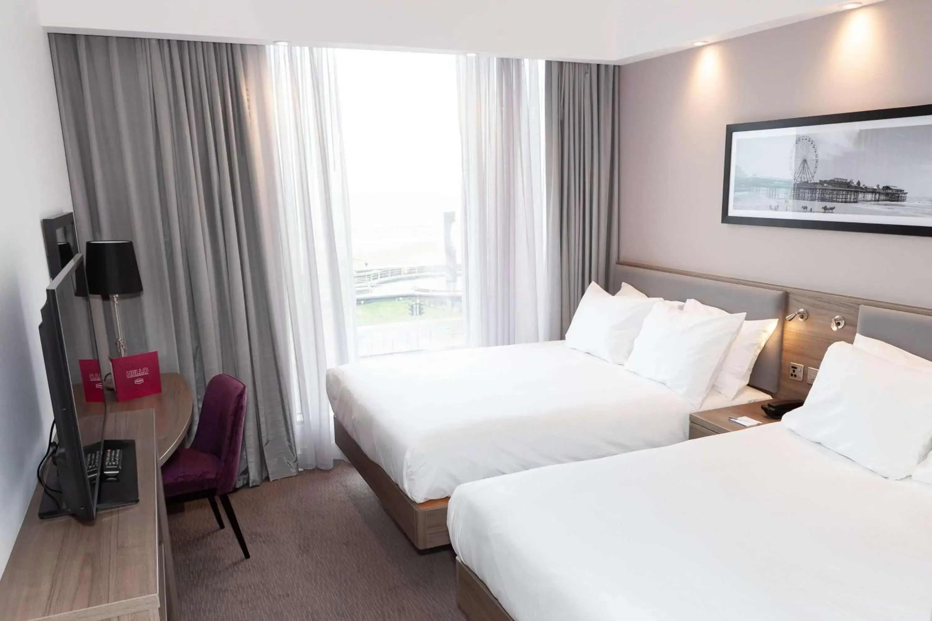 Bedroom, Bed in Hampton By Hilton Blackpool