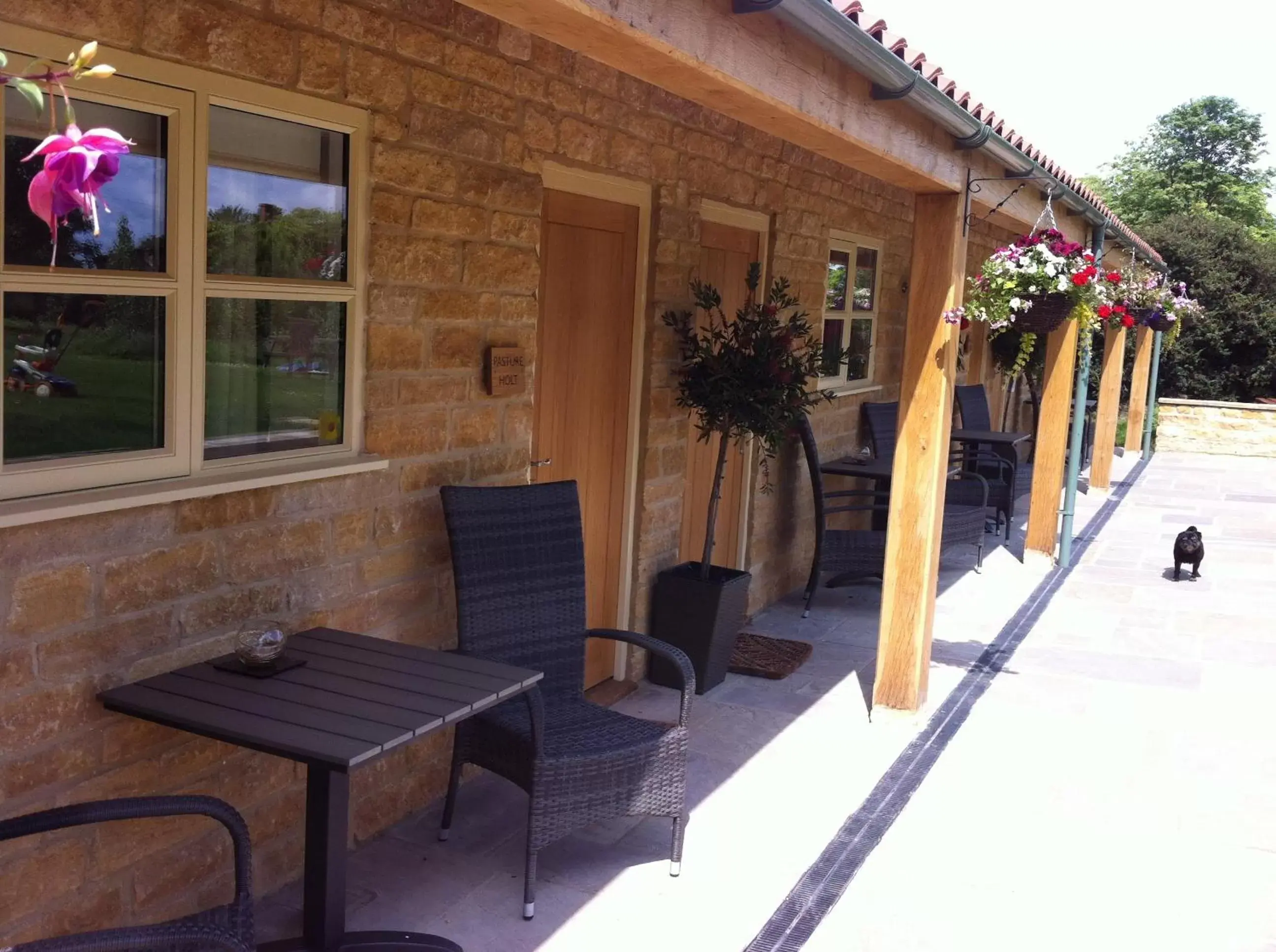 Patio in The Cholmeley Arms