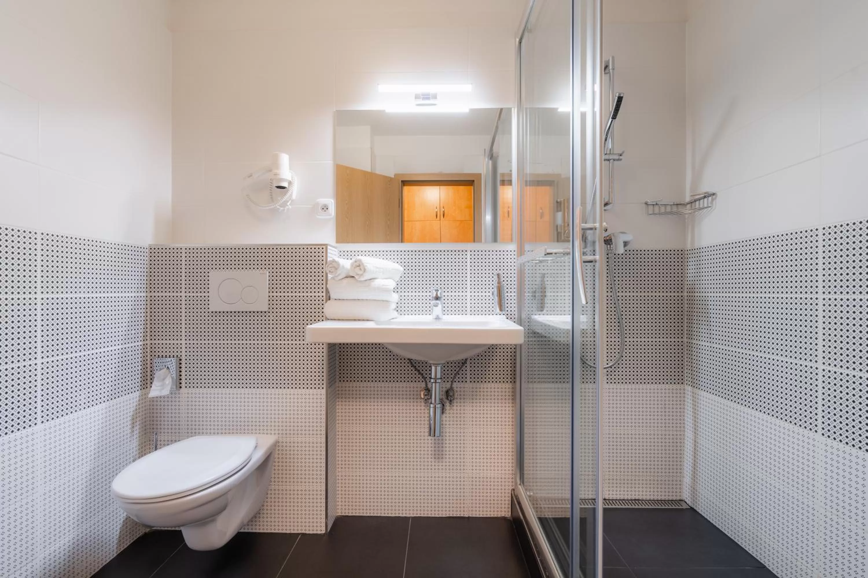 Shower in EA ApartHotel Melantrich