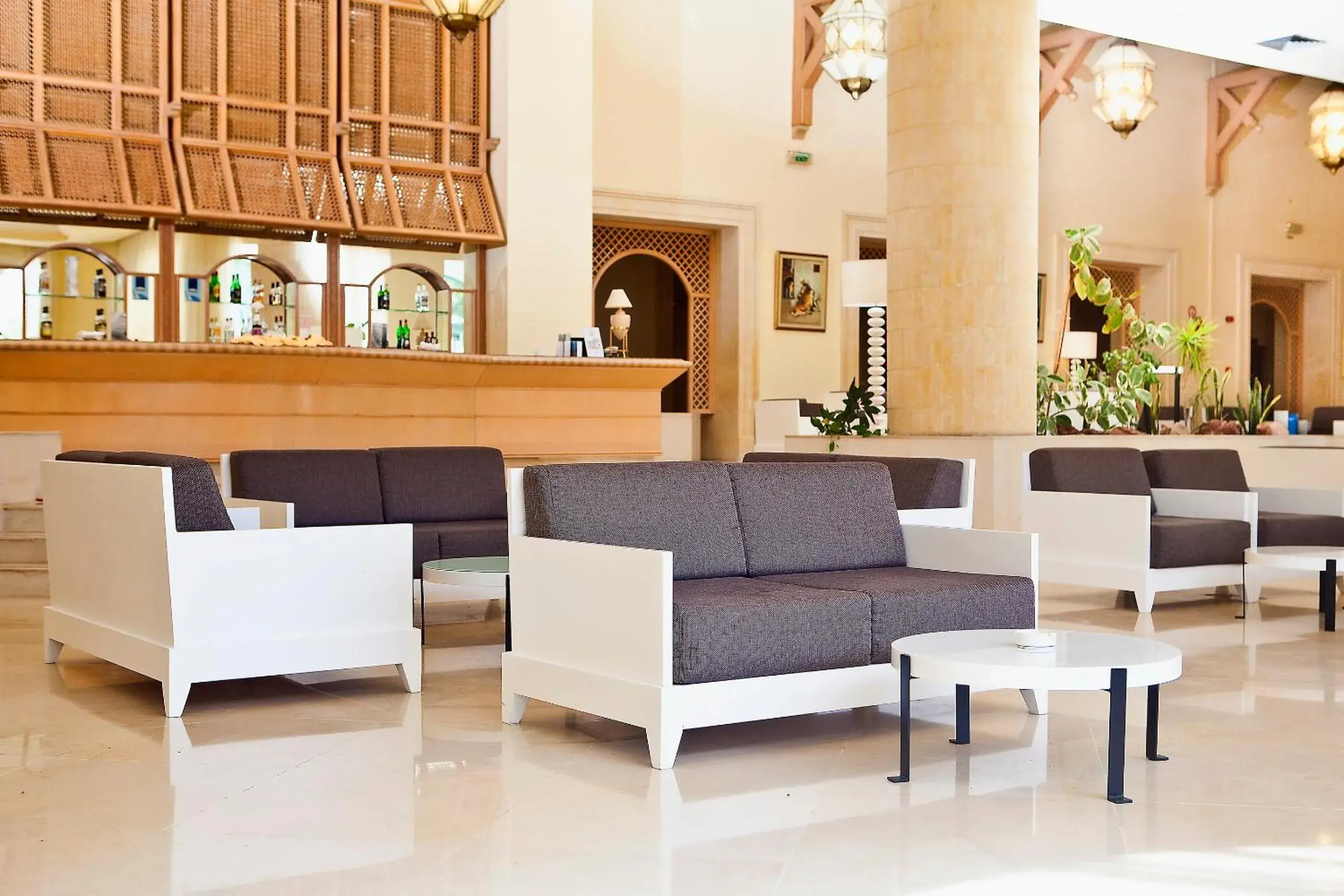 Lounge or bar, Lobby/Reception in El Mouradi Hammamet