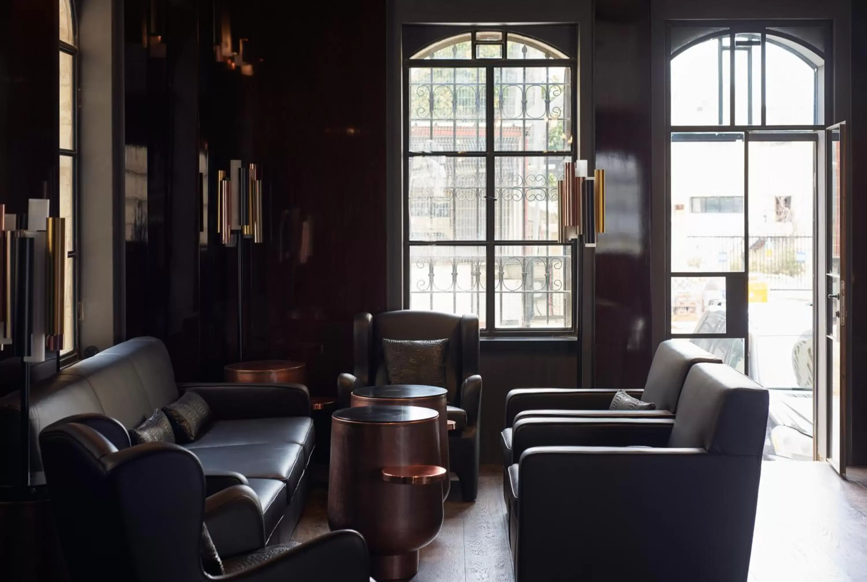 Alcoholic drinks, Seating Area in Lady Stern Jerusalem Hotel