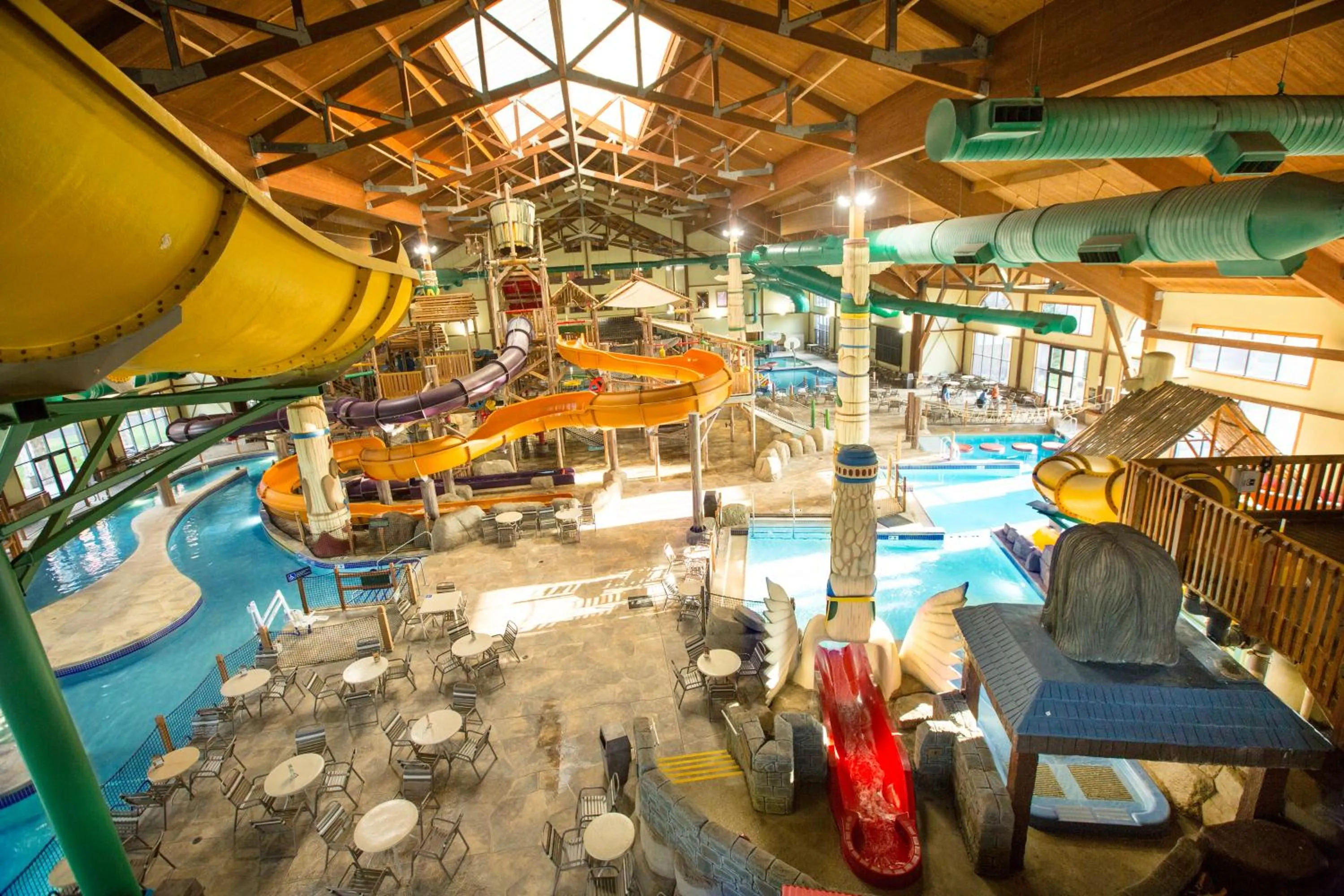 Aqua park in Great Wolf Lodge Sandusky