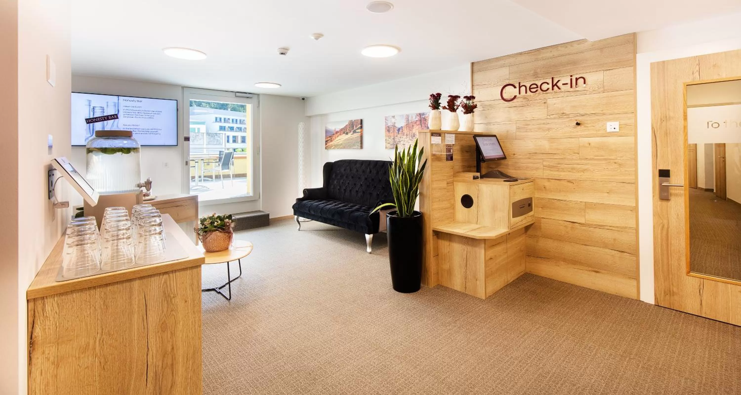 Lobby or reception in Hotel Vaduzerhof by b-smart