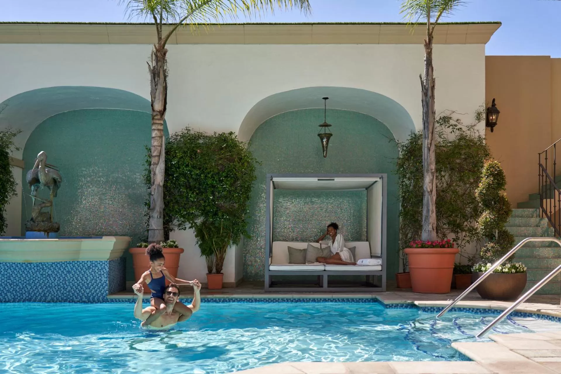 Swimming pool in Beverly Wilshire, A Four Seasons Hotel