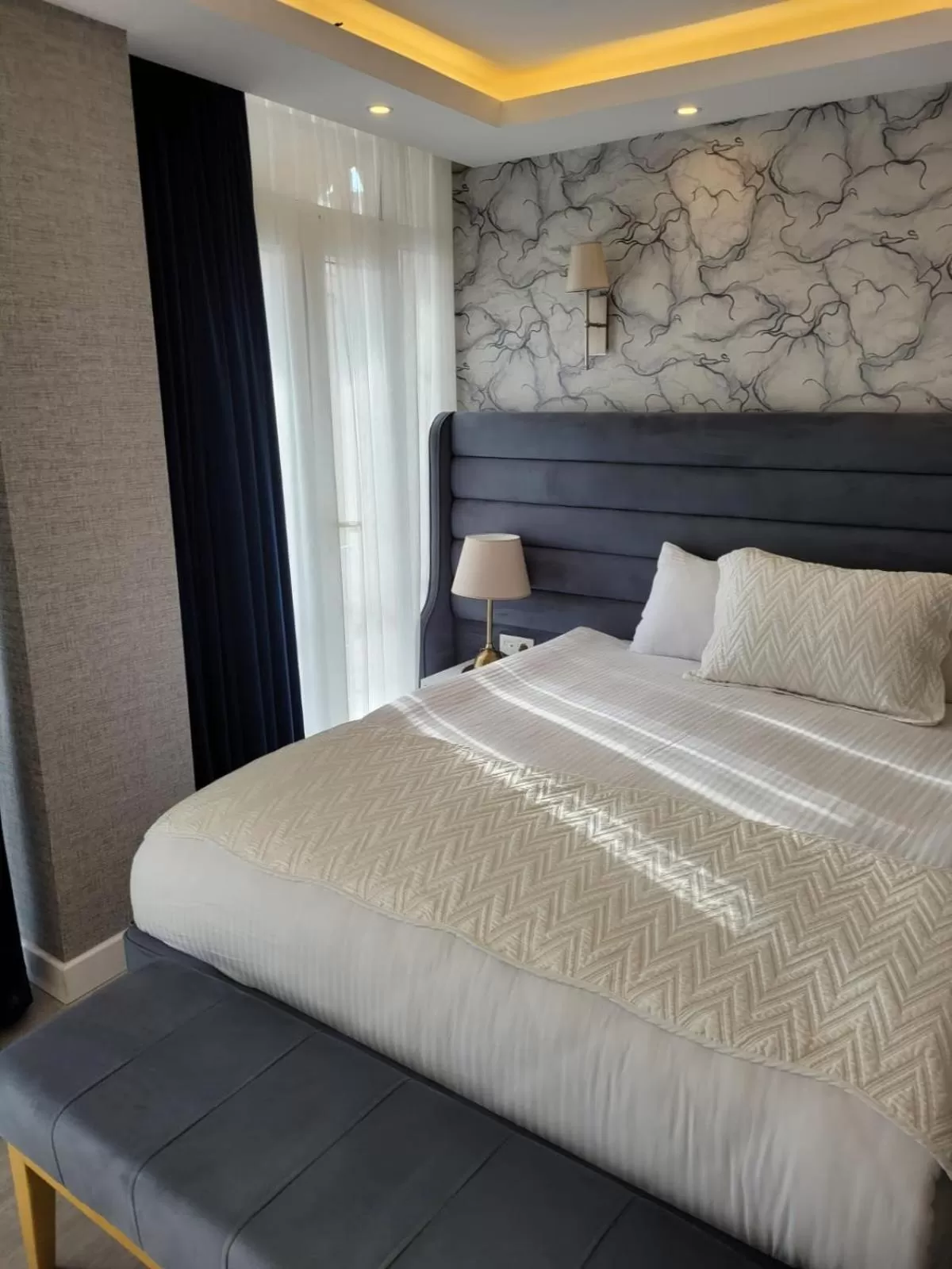 Bed in Mr BEYAZ HOTEL