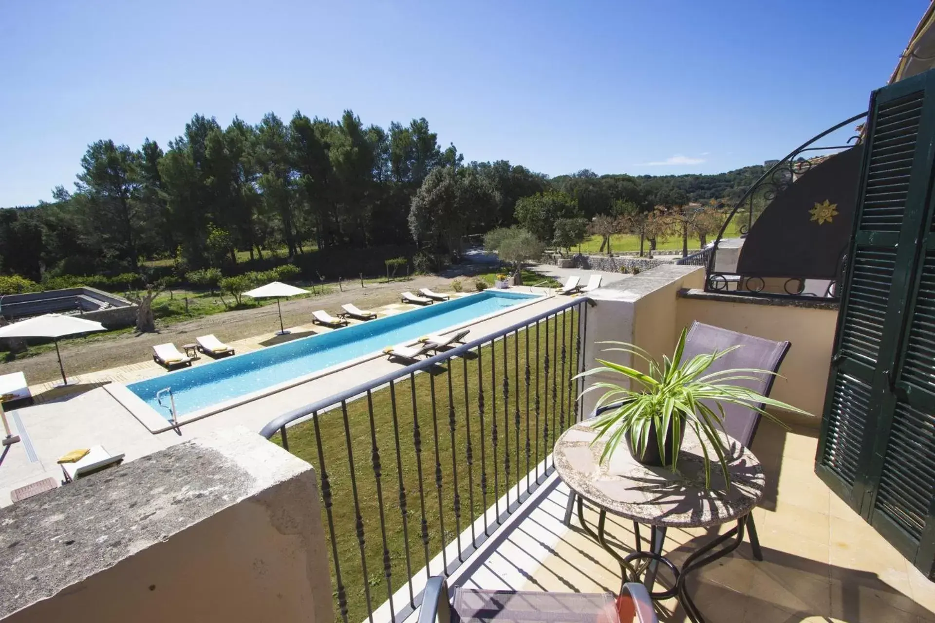 Balcony/Terrace, Pool View in Monnaber Nou Finca Hotel & Spa