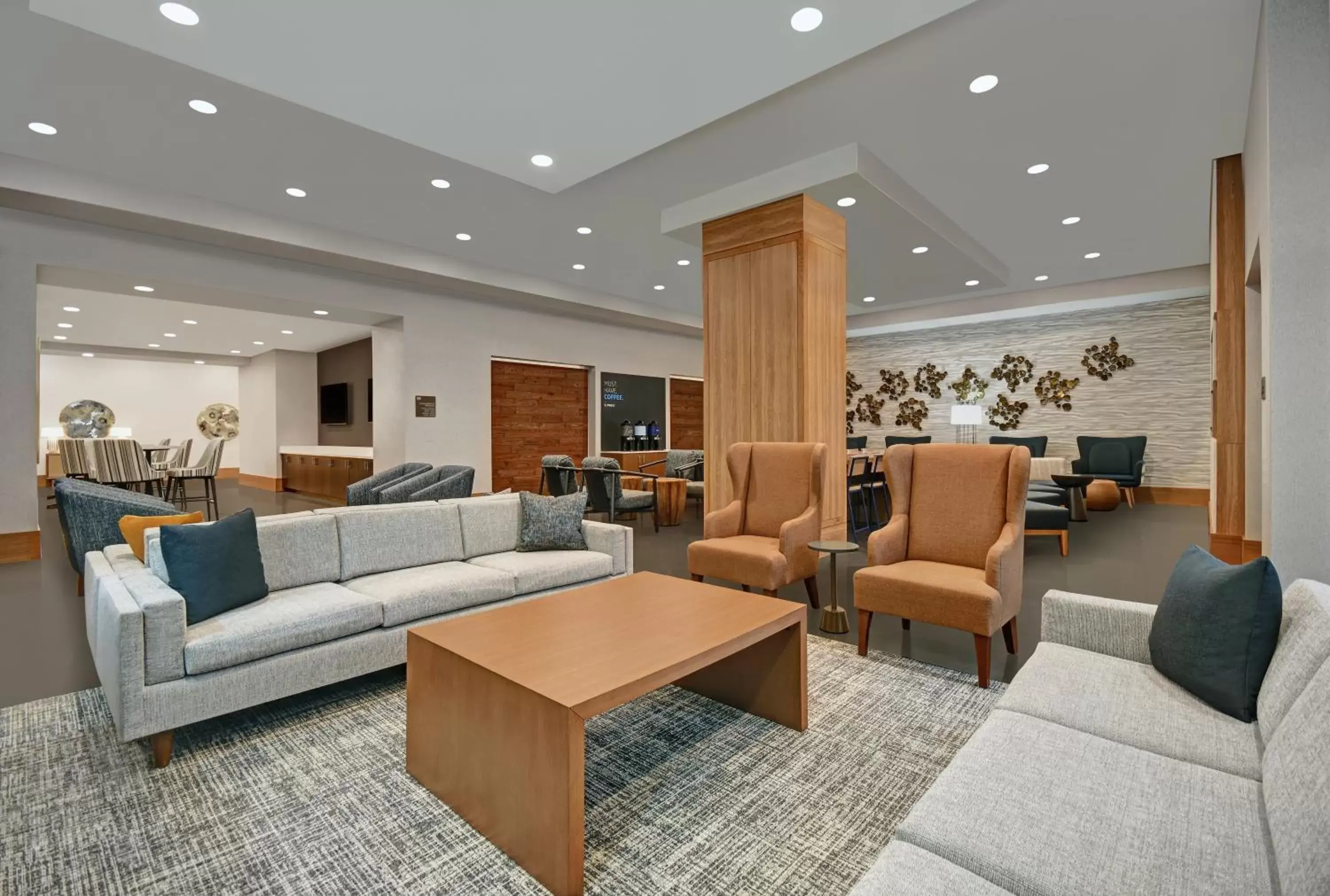 Seating area, Lobby/Reception in Holiday Inn Express - Houston - Galleria Area, an IHG Hotel