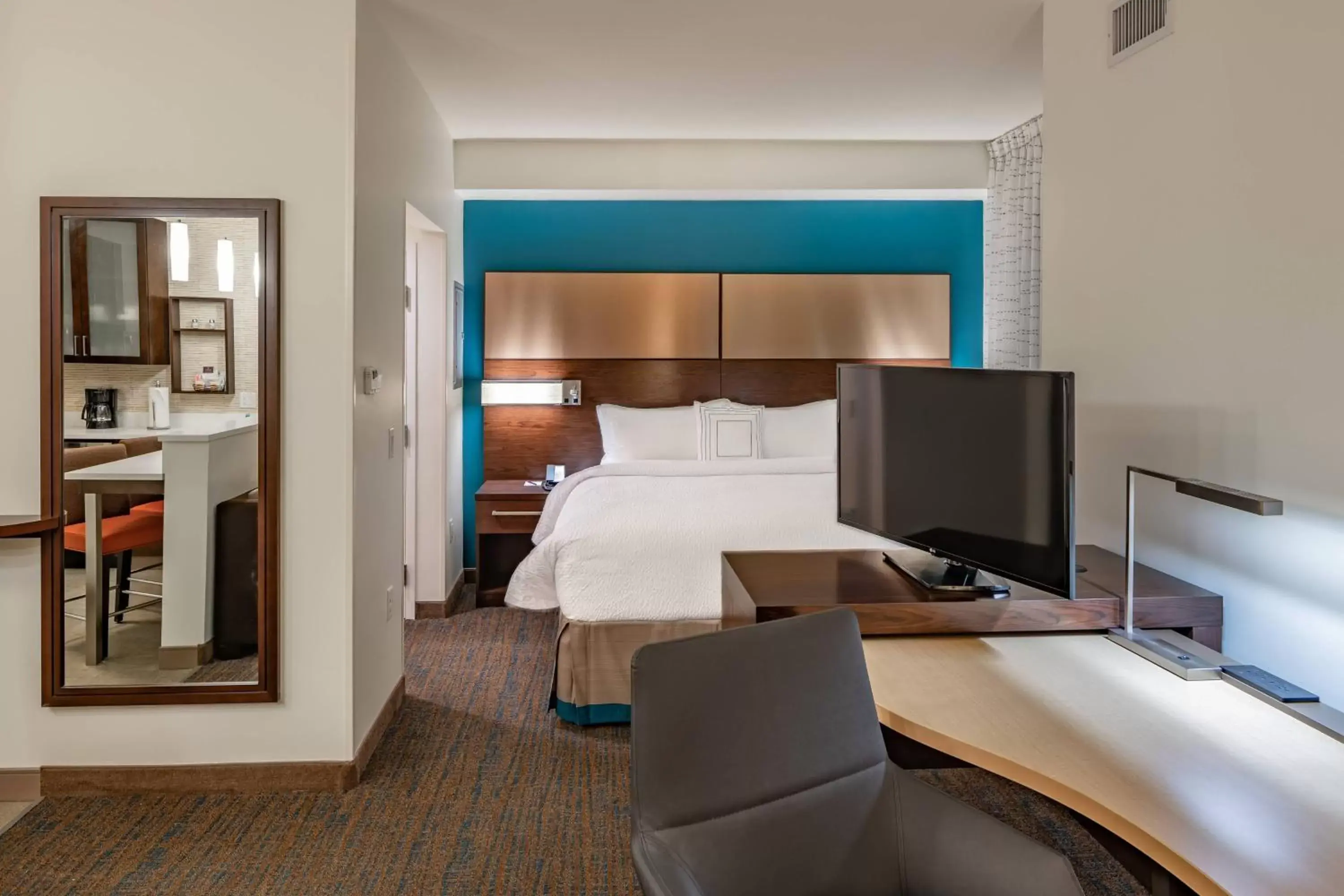 Bedroom, Bed in Residence Inn by Marriott Dallas at The Canyon