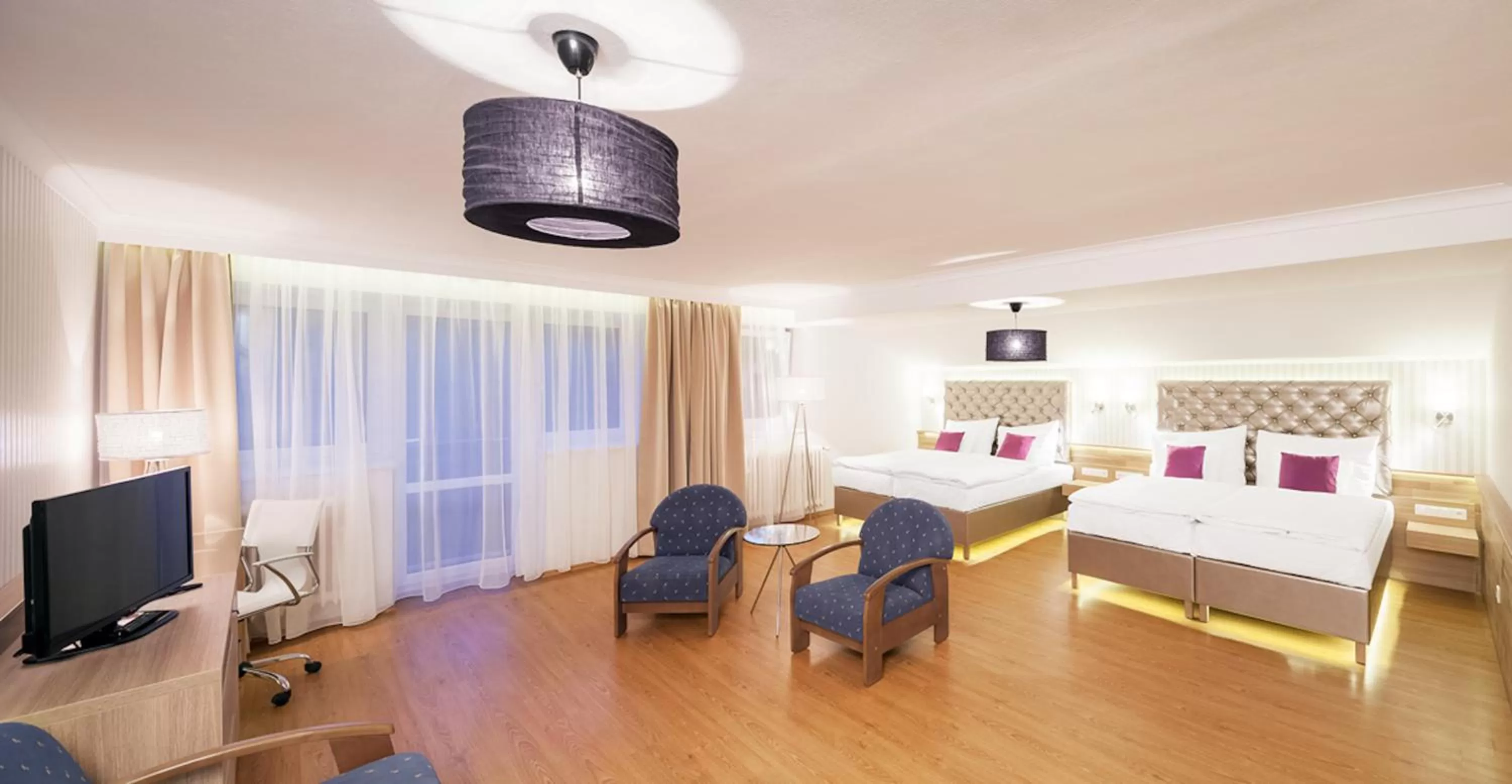 Bed in Pytloun Wellness Hotel Harrachov