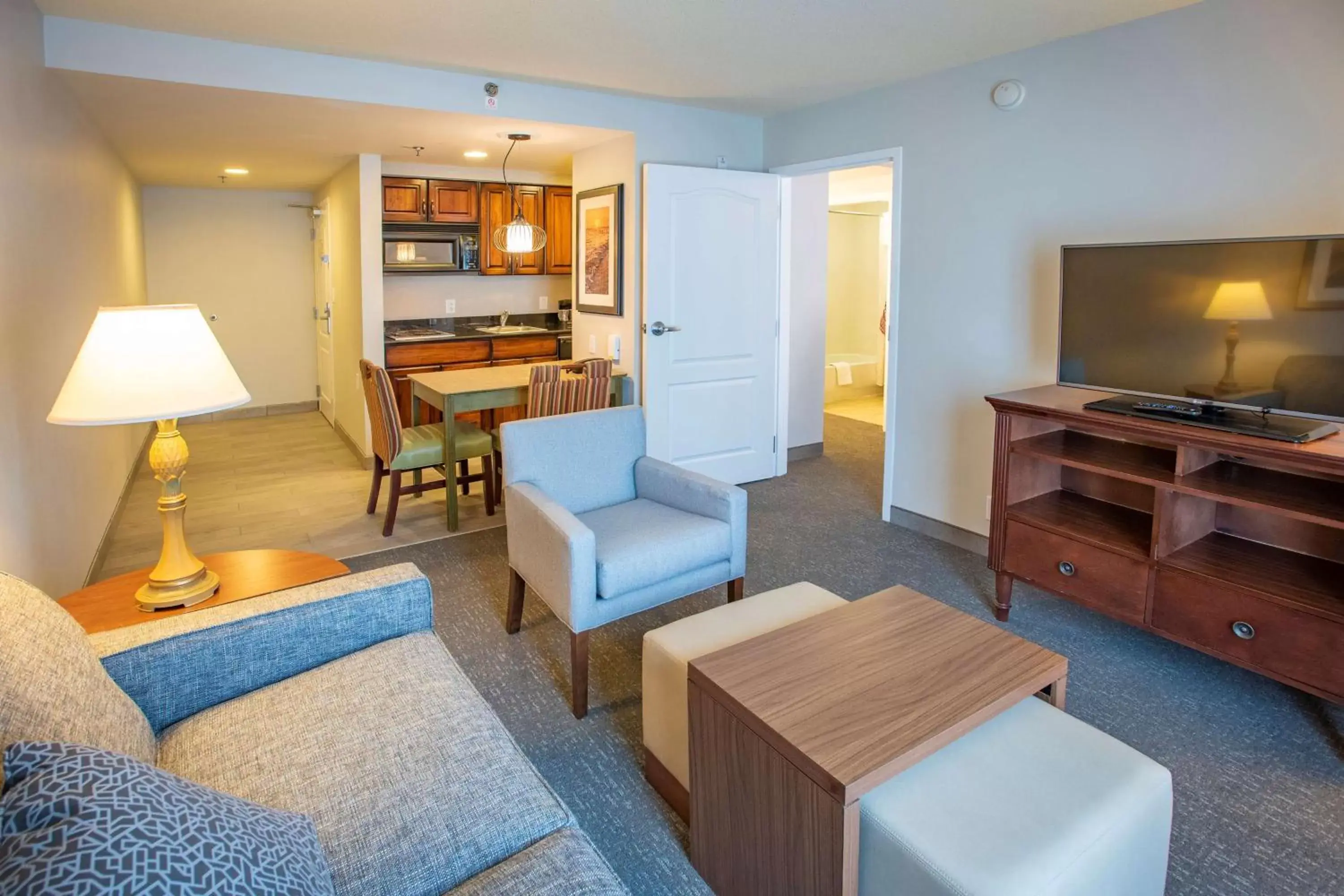 Living room, Seating Area in Homewood Suites by Hilton Pensacola Airport-Cordova Mall Area