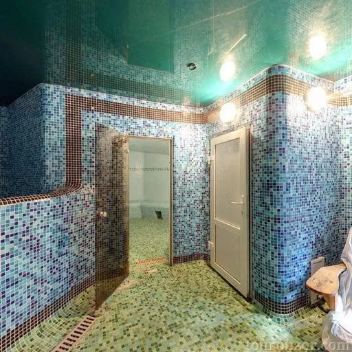 Steam room in Morshynska Vezha Hotel