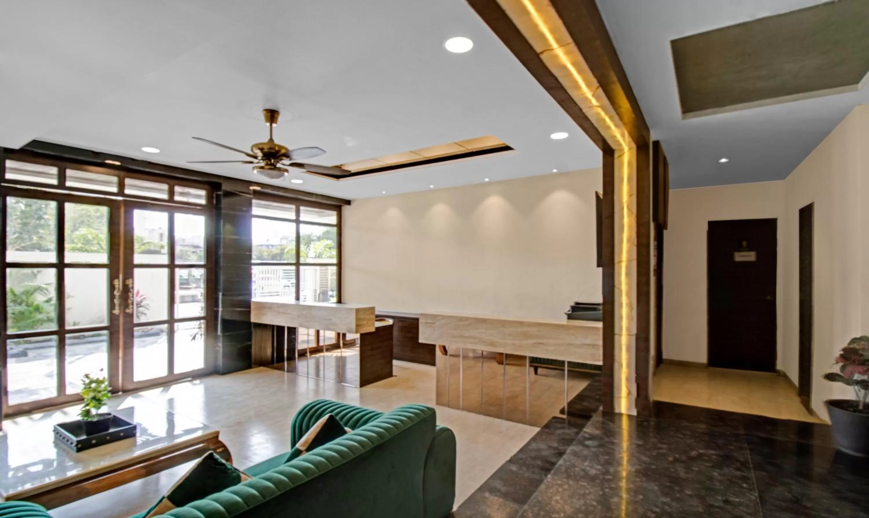 Seating area in Treebo Premium Median Inn