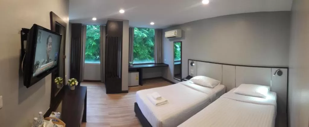 Bed in YWCA Hotel Bangkok