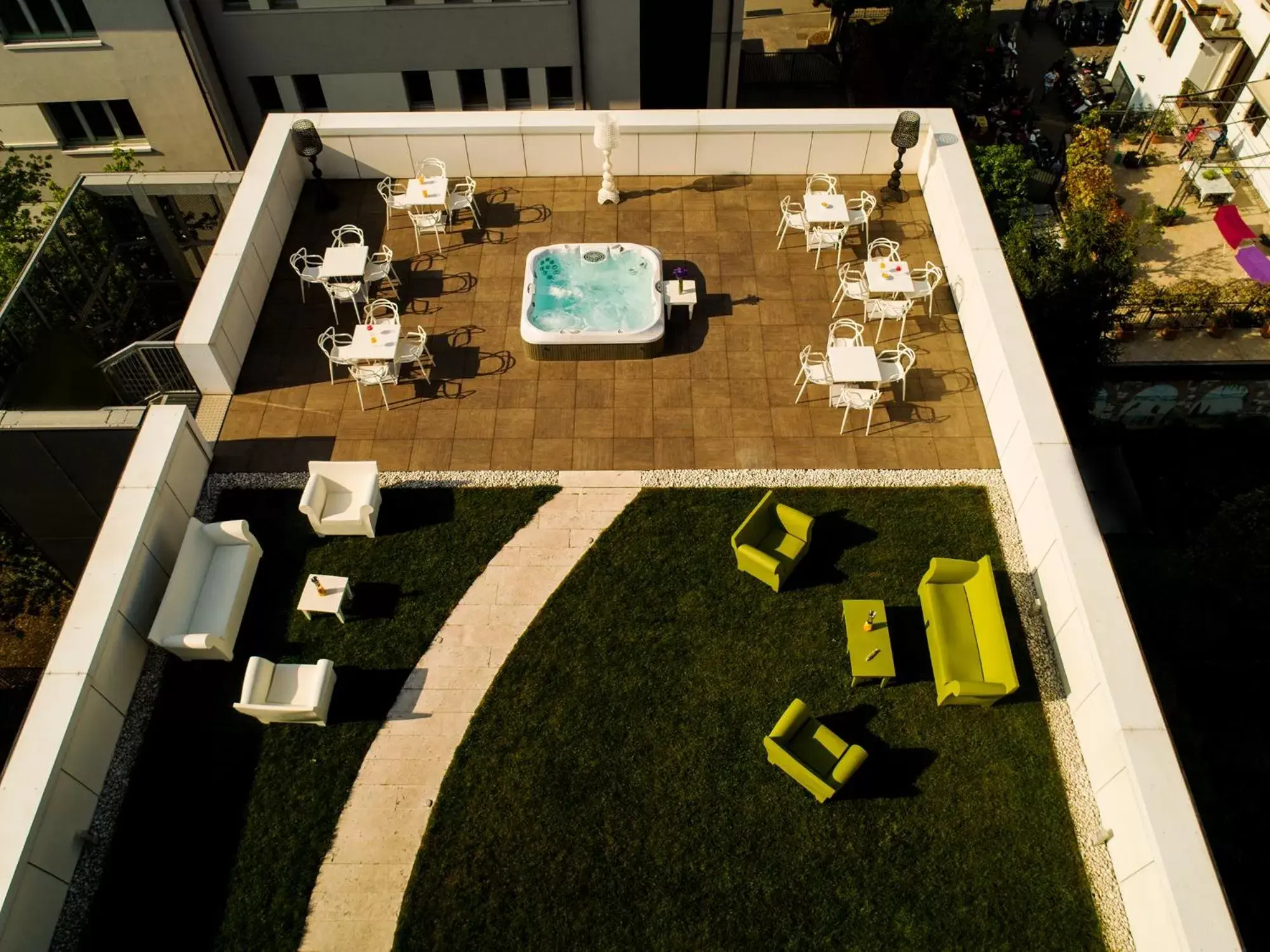 Bird's eye view, Floor Plan in Corte Ongaro Hotel