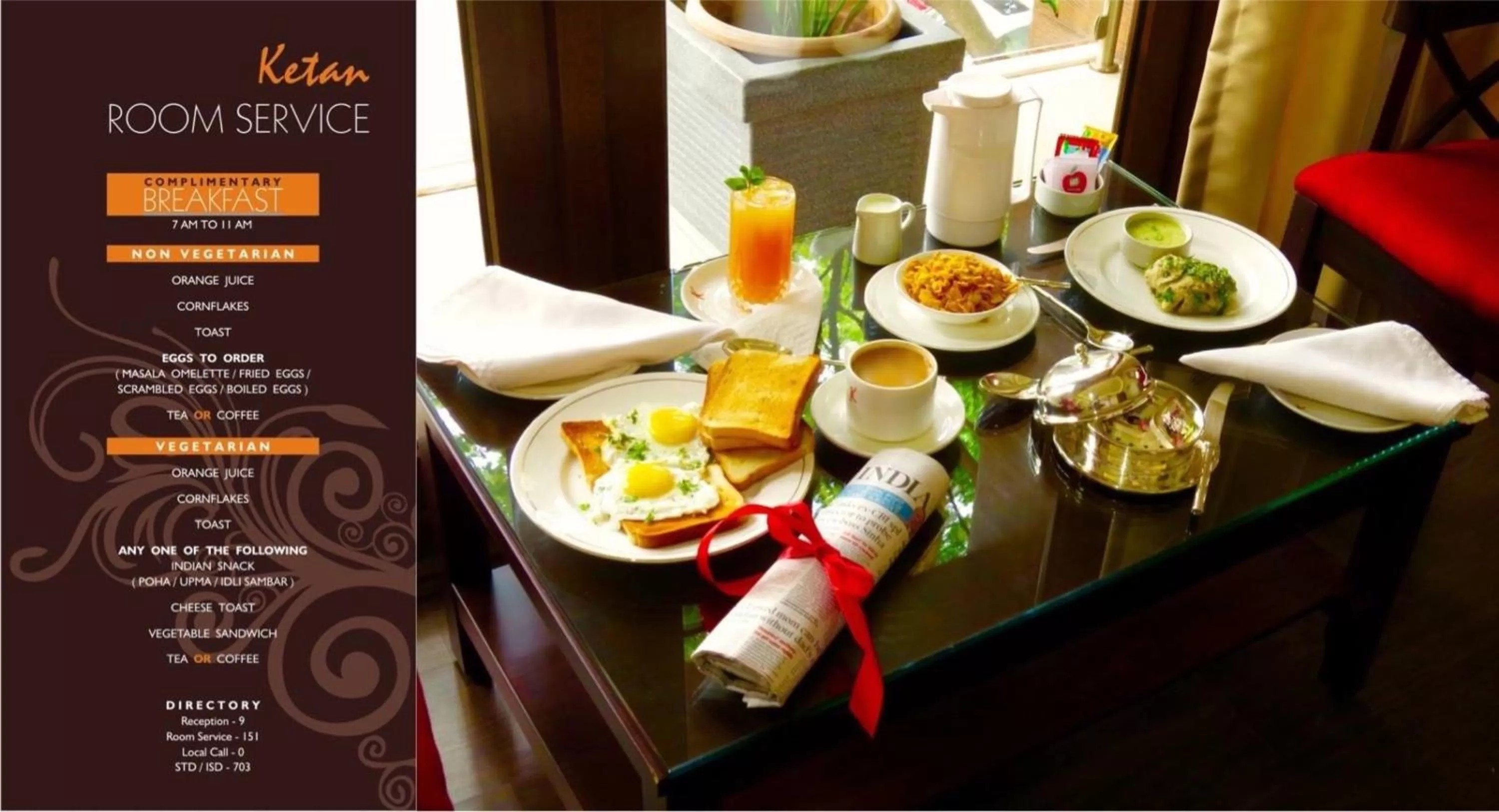 Breakfast in Hotel Ketan