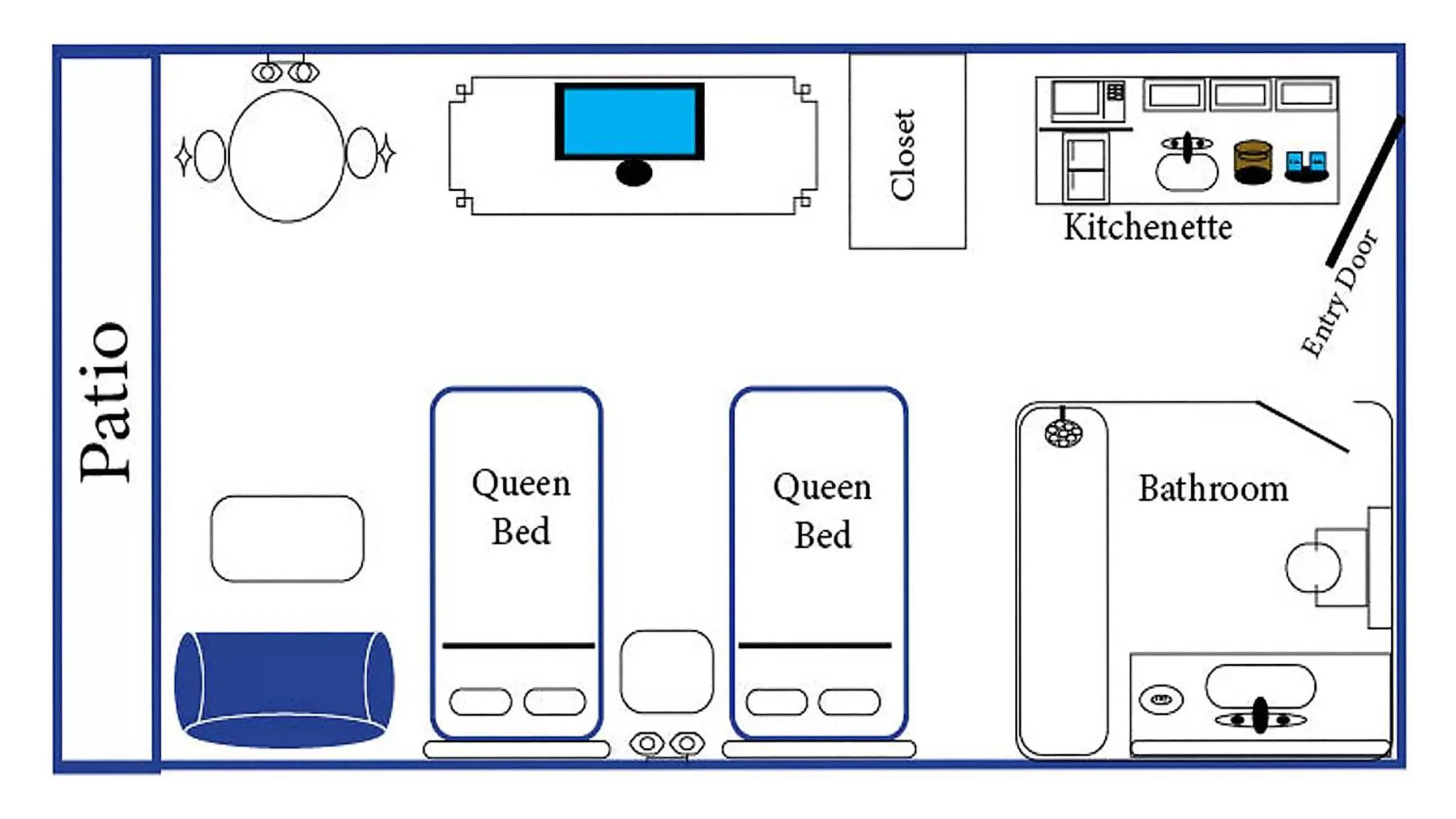 Floor Plan in Carousel Resort Hotel and Condominiums