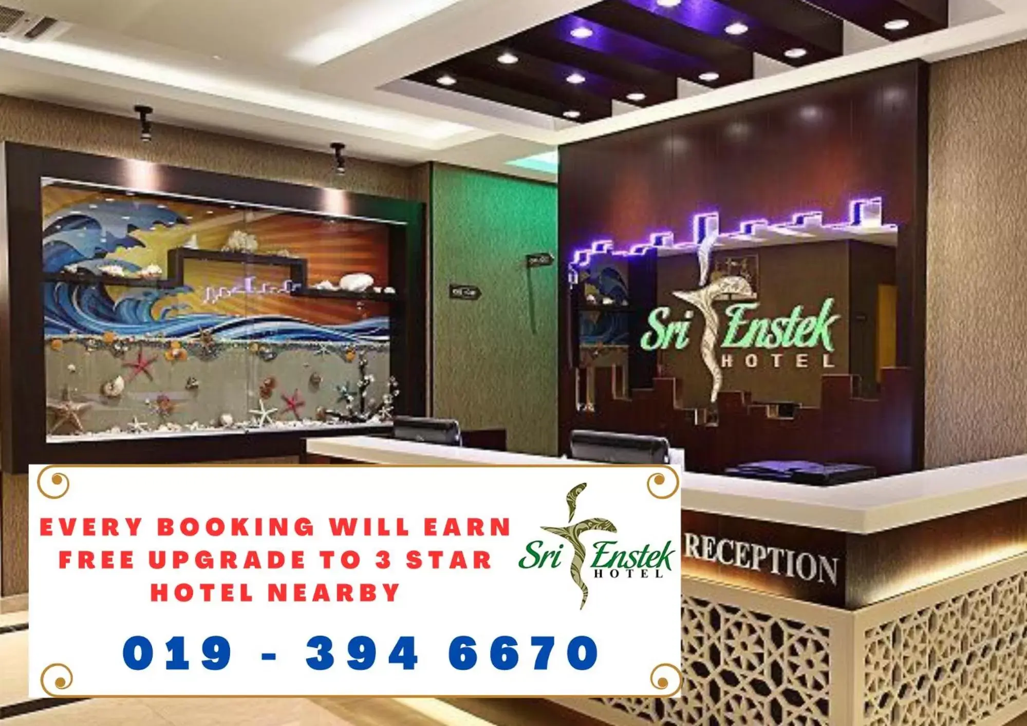 Lobby or reception in Sri Enstek Hotel KLIA, KLIA 2 & F1