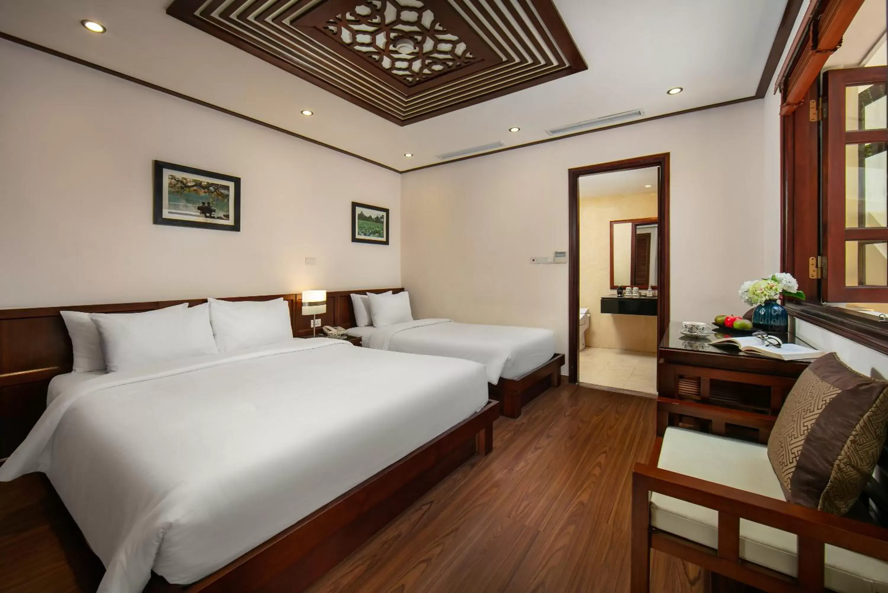Bedroom, Bed in Hanoi Nostalgia Hotel & Spa
