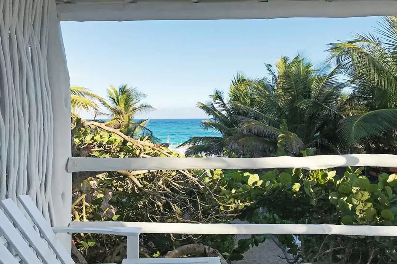 Balcony/Terrace, Sea View in Coco Tulum Zen Zone Hotel