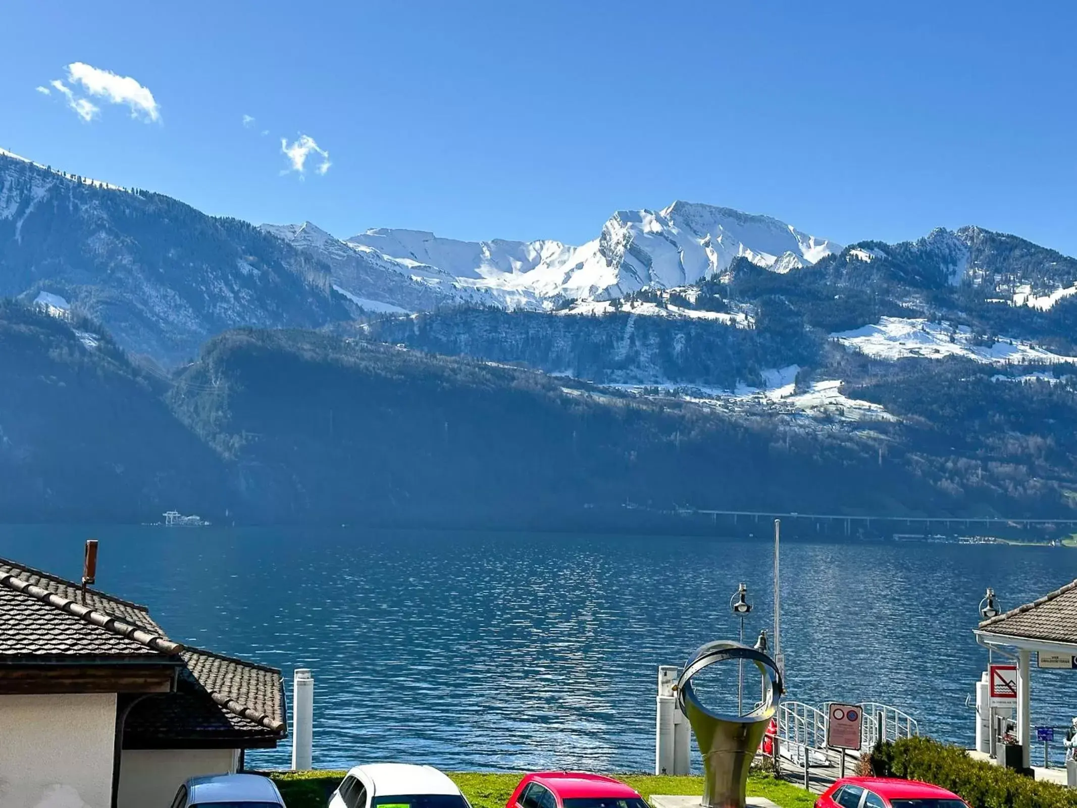 Natural landscape in Seehotel Riviera at Lake Lucerne