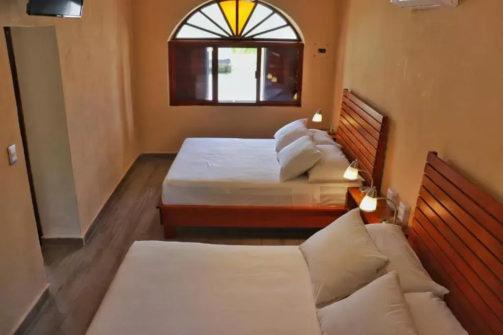 Bed in Hotel Sur Bacalar