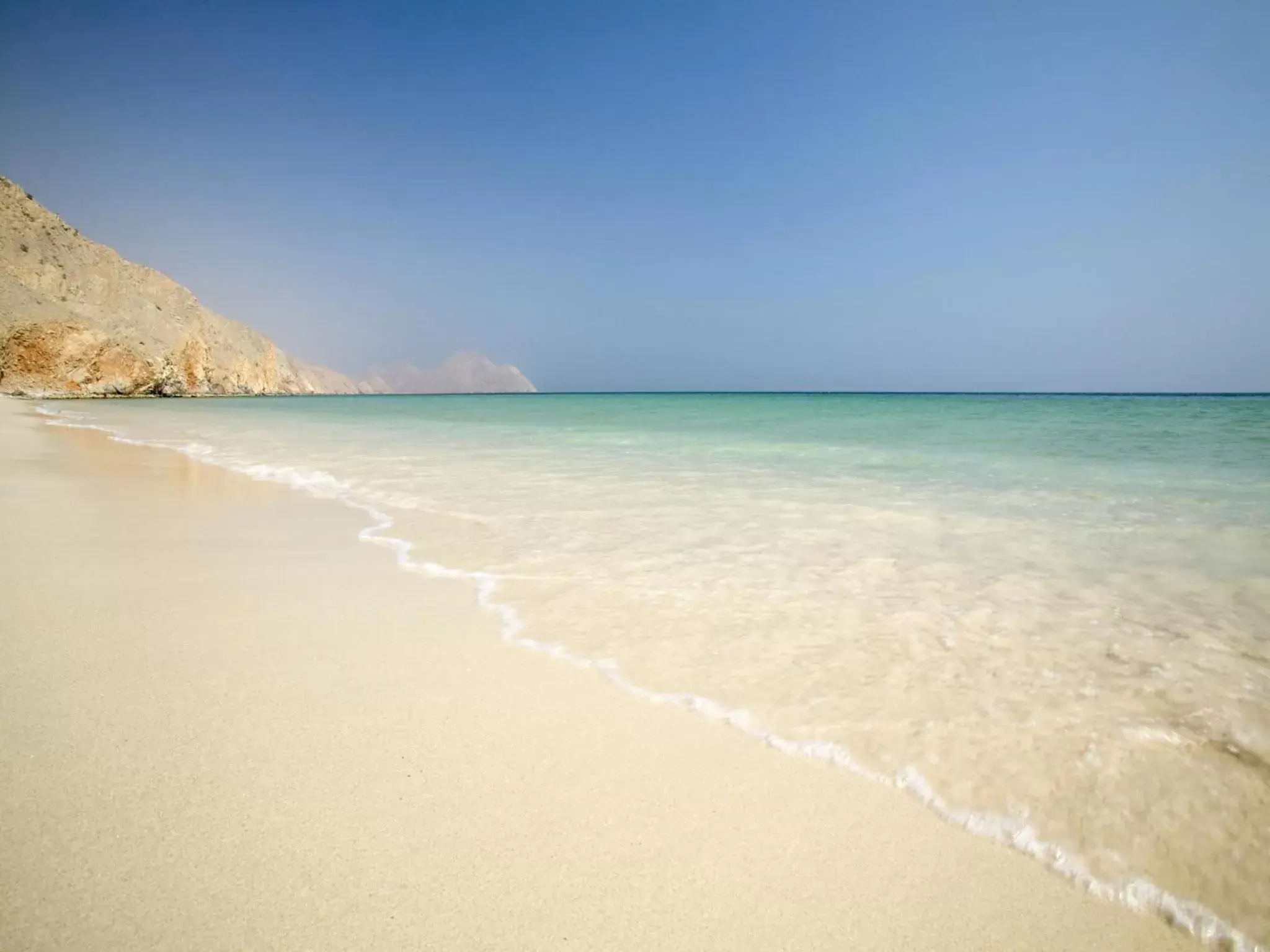 Beach in Six Senses Zighy Bay