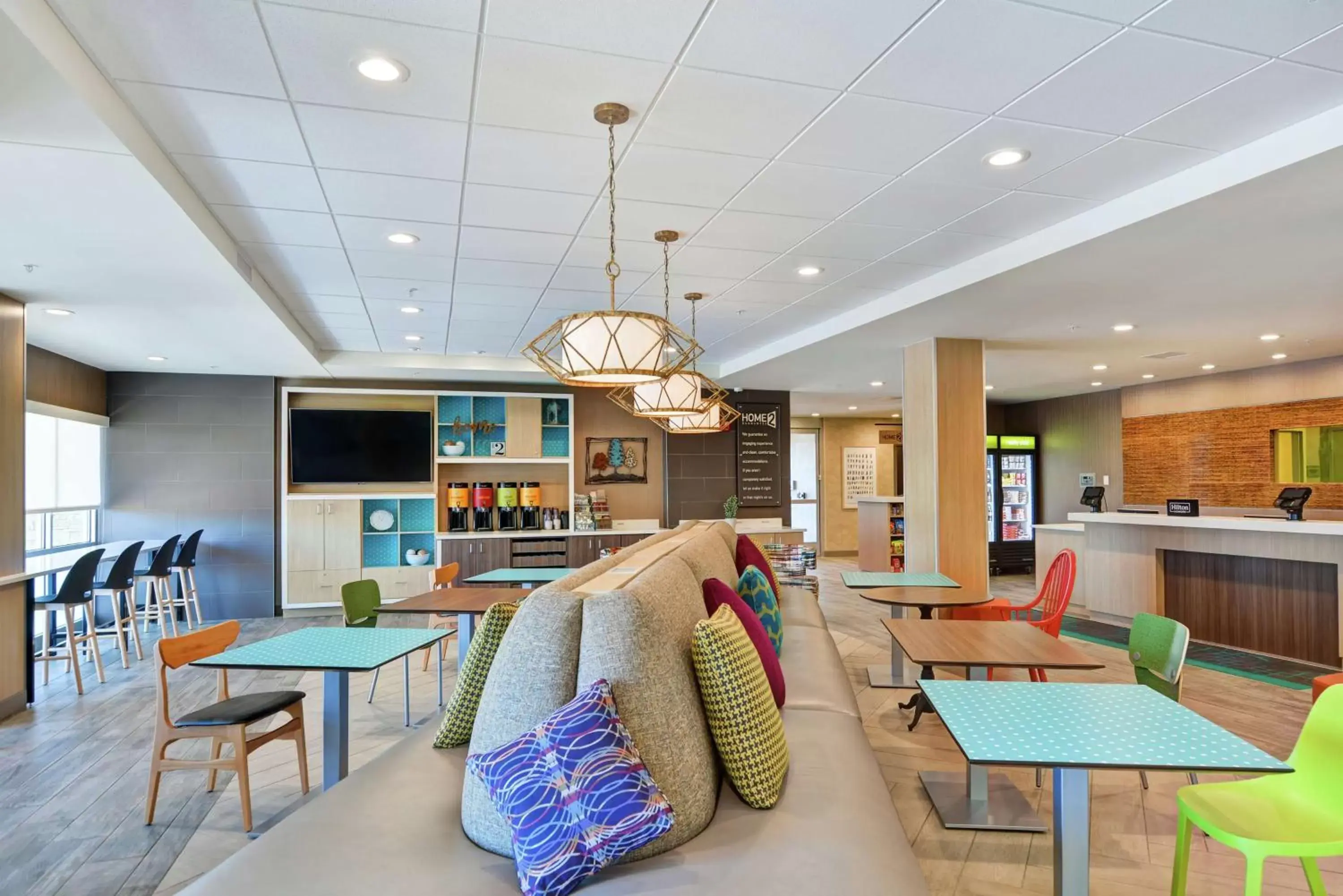 Lobby or reception, Restaurant/Places to Eat in Home2 Suites By Hilton Dayton Vandalia