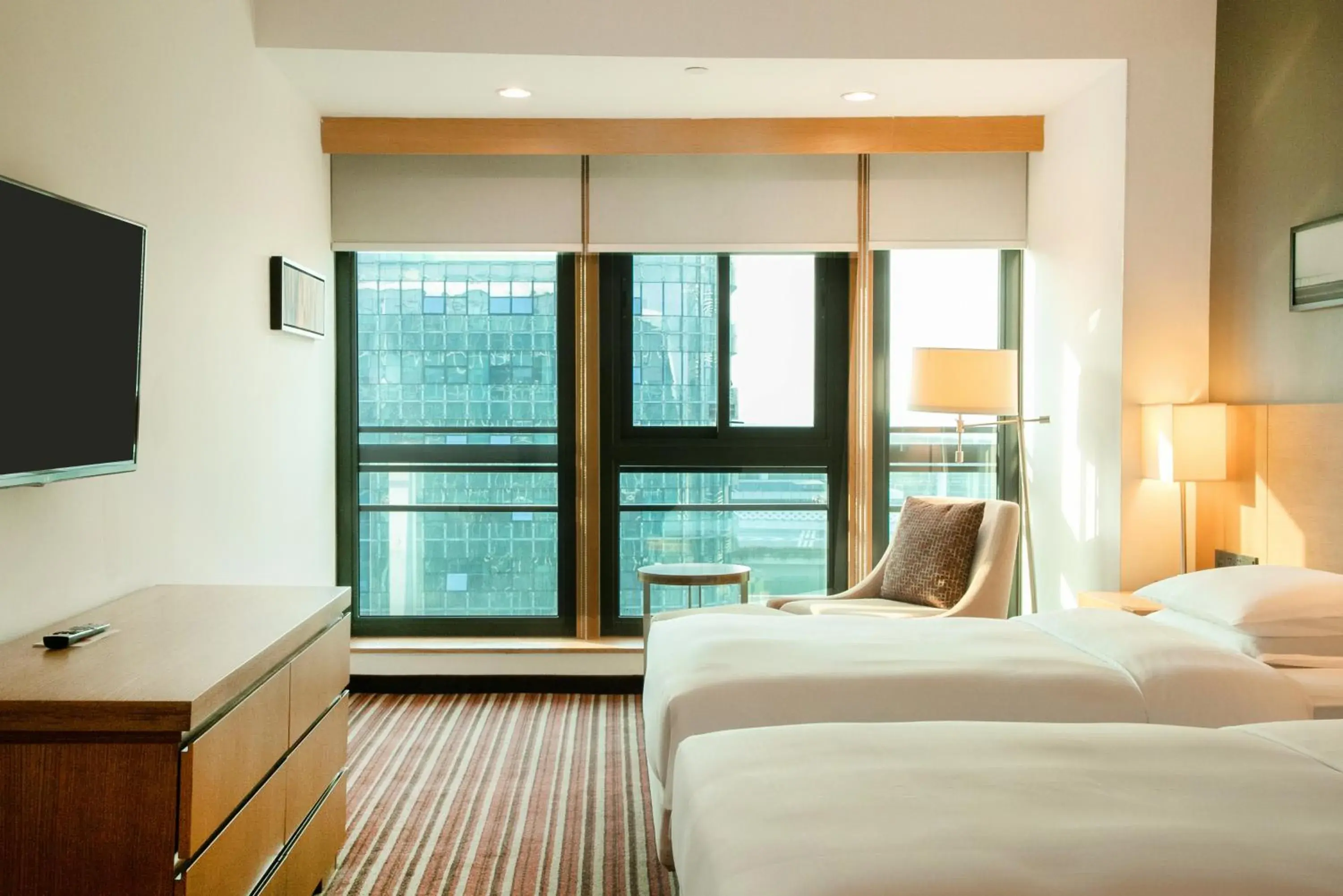 Bed in Hyatt Place Shenzhen Airport Bed in Hyatt Place Shenzhen Airport